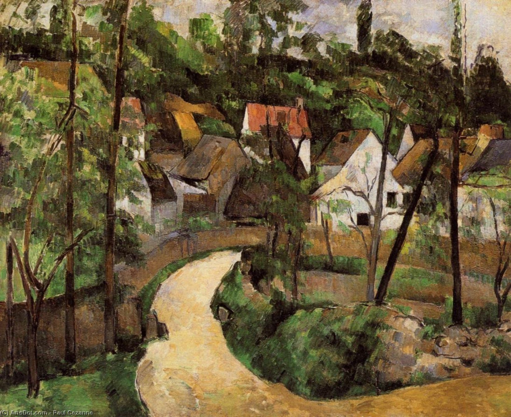 Zavoj Na Cesti — Paul Cezanne