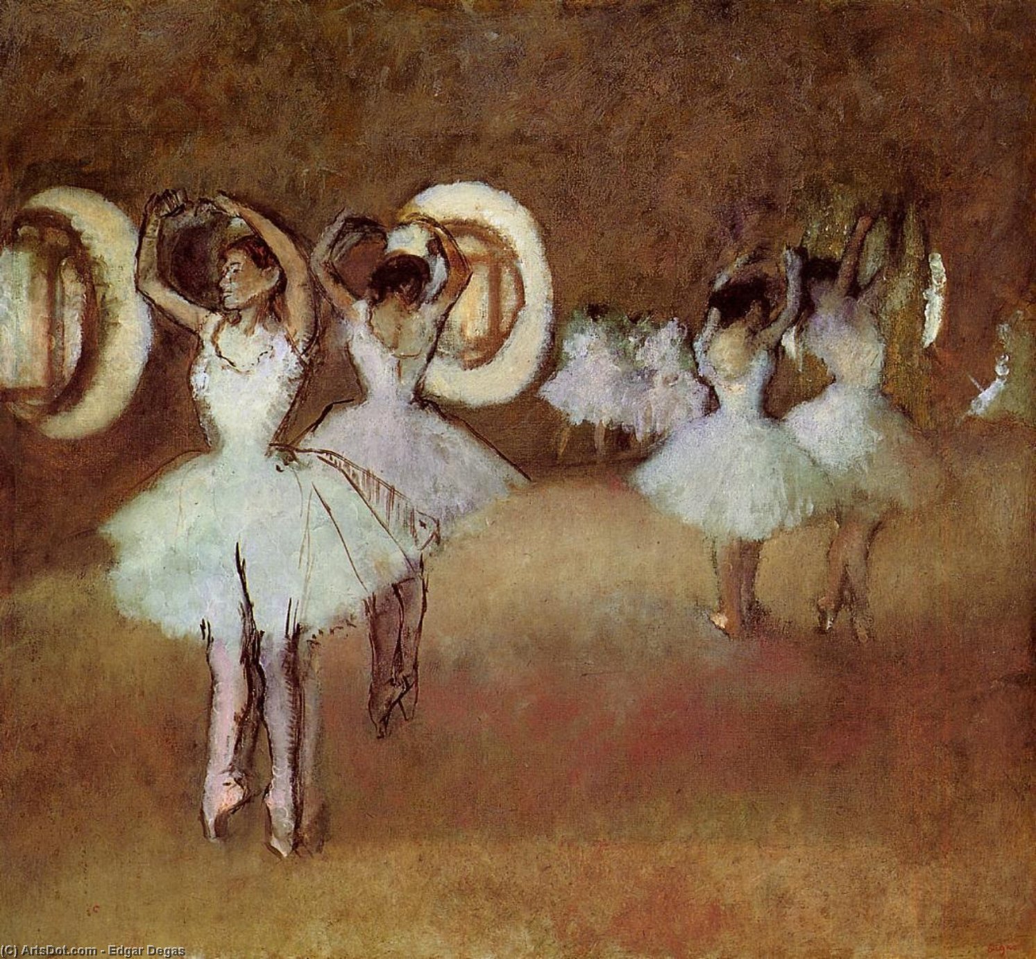 Šokio Treniruotė Opera Teatro Studijoje — Hilaire Germain Edgar Dega
