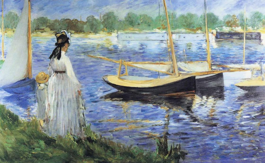 Seine U Argenteuilu — Édouard Manet