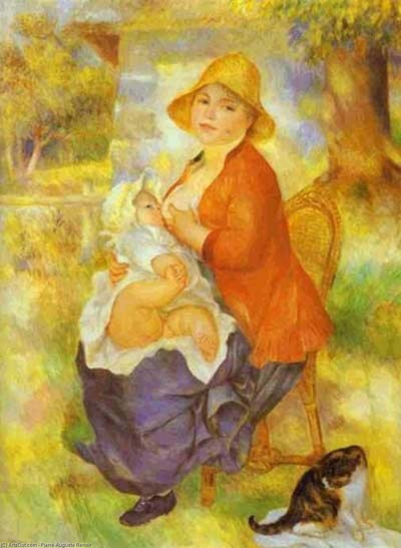 Mother Nursing Her Child (aline And Pierre) — Pierre-auguste Renoir