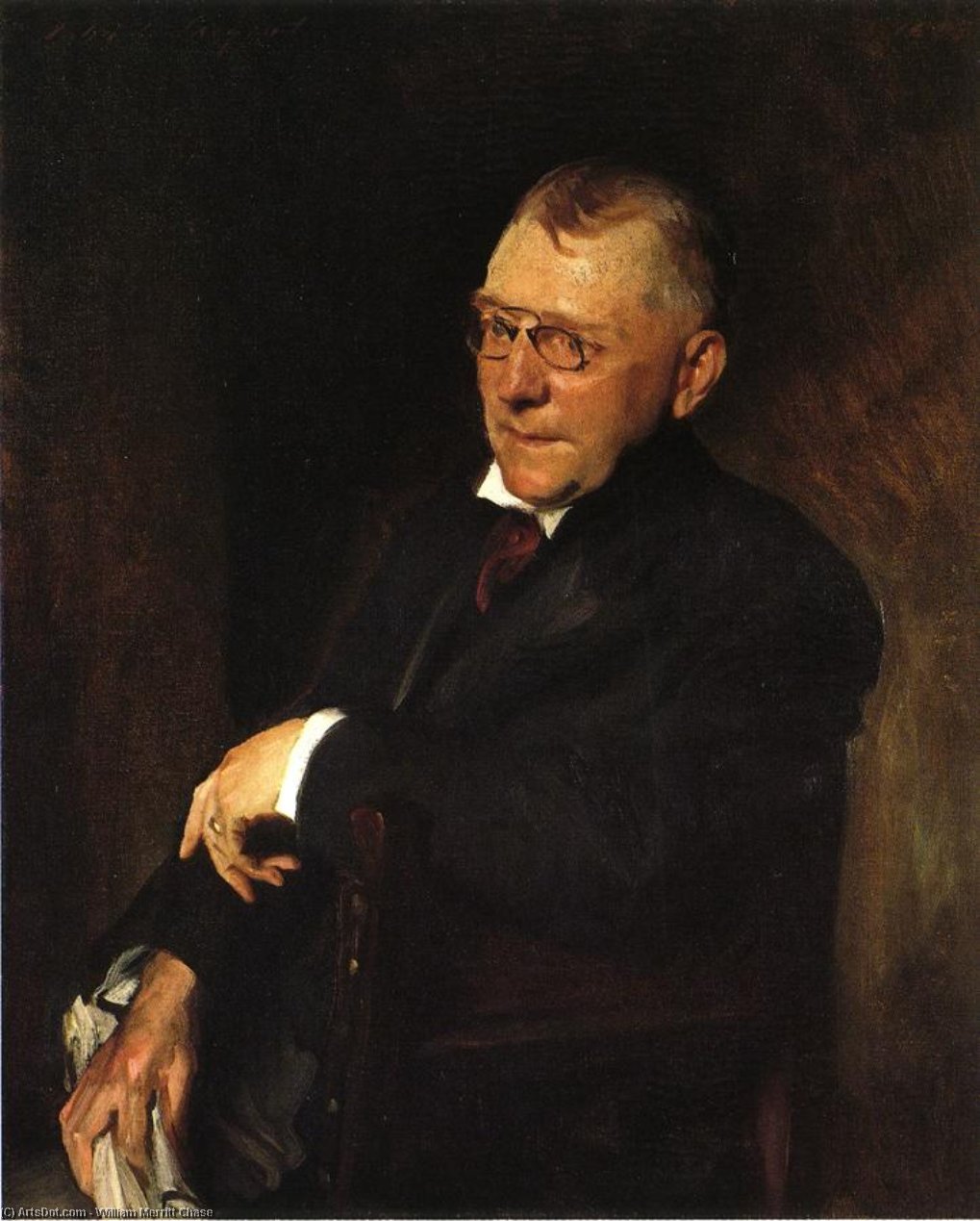 Ritratto Di James Whitcomb Riley — William Merritt Chase