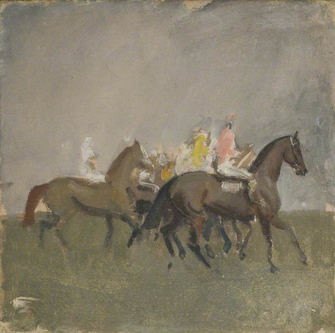 Under Starter's Orders — Alfred Munnings