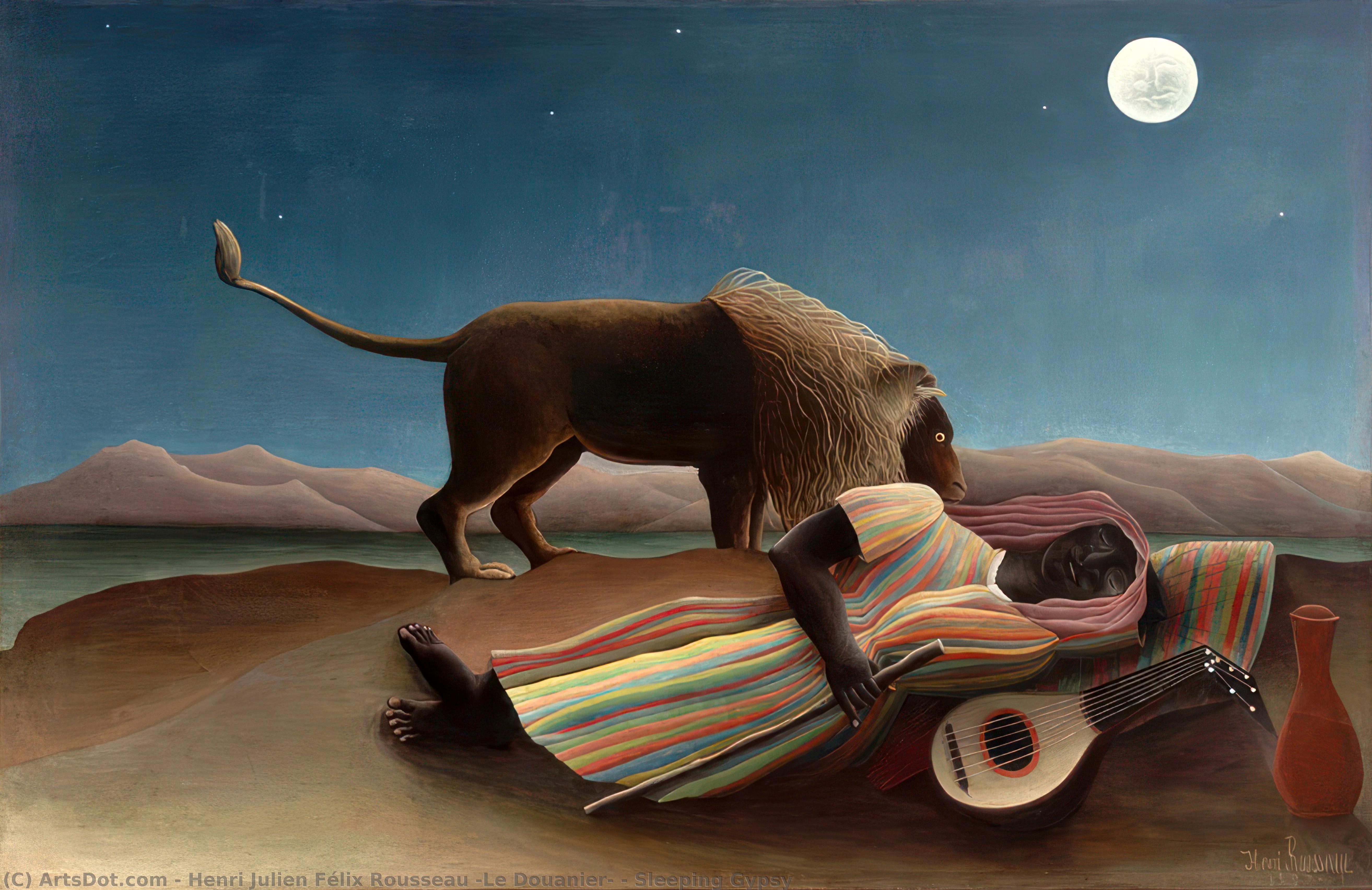 Sovende Zigejnerinde — Henri Rousseau
