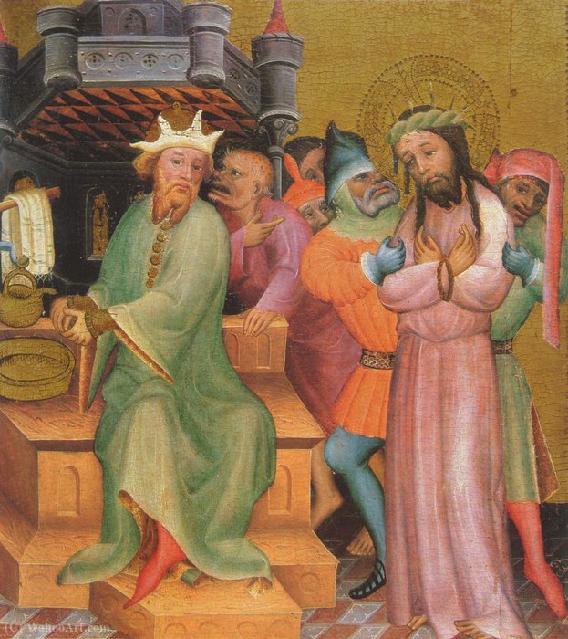 Passionsaltar by Master Bertram, painted by hand in oil on linen