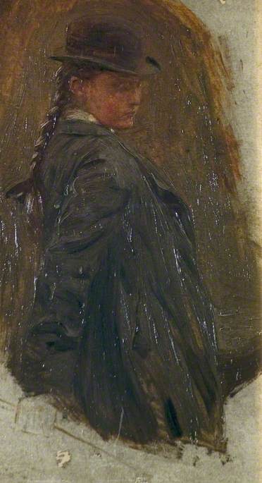 Miss Deakins by Joseph Syddall, painted by hand in oil on linen