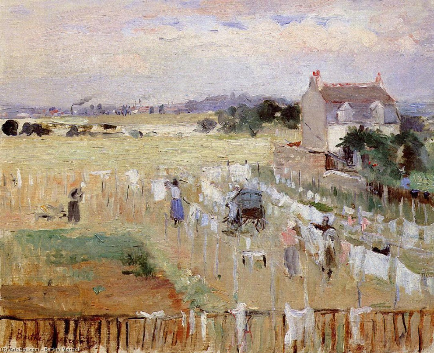Étendre Le Linge — Berthe Morisot
