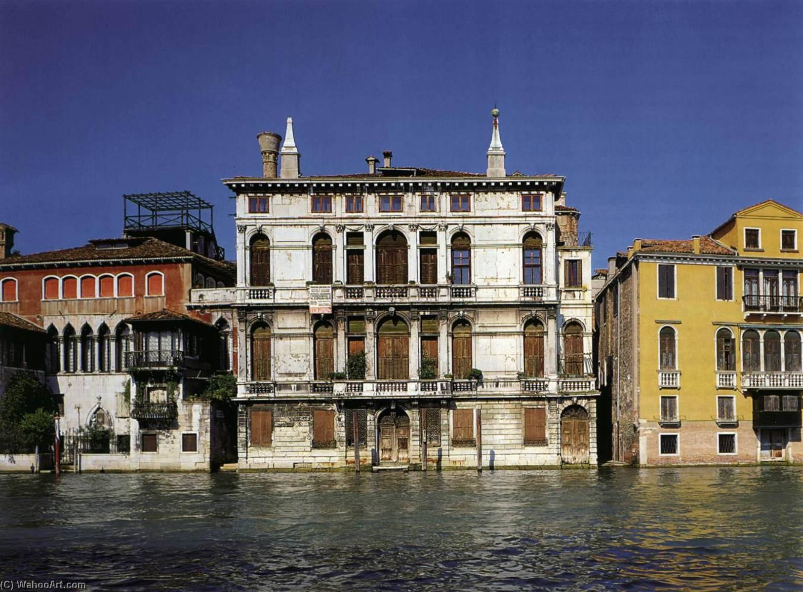 Palazzo Giustinian Lolin Façade od Baldassare Longhena, ručně malováno olejem na plátně