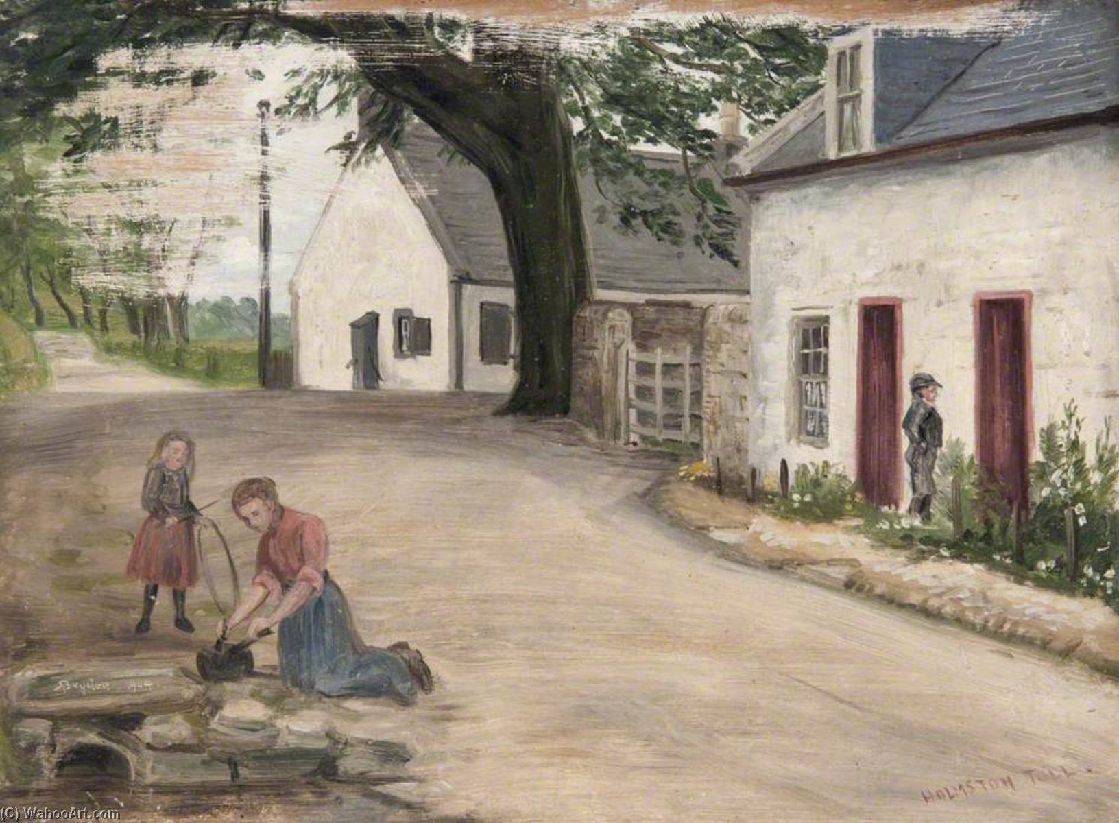 Holmston Toll by Robert Bryden, painted by hand in oil on linen