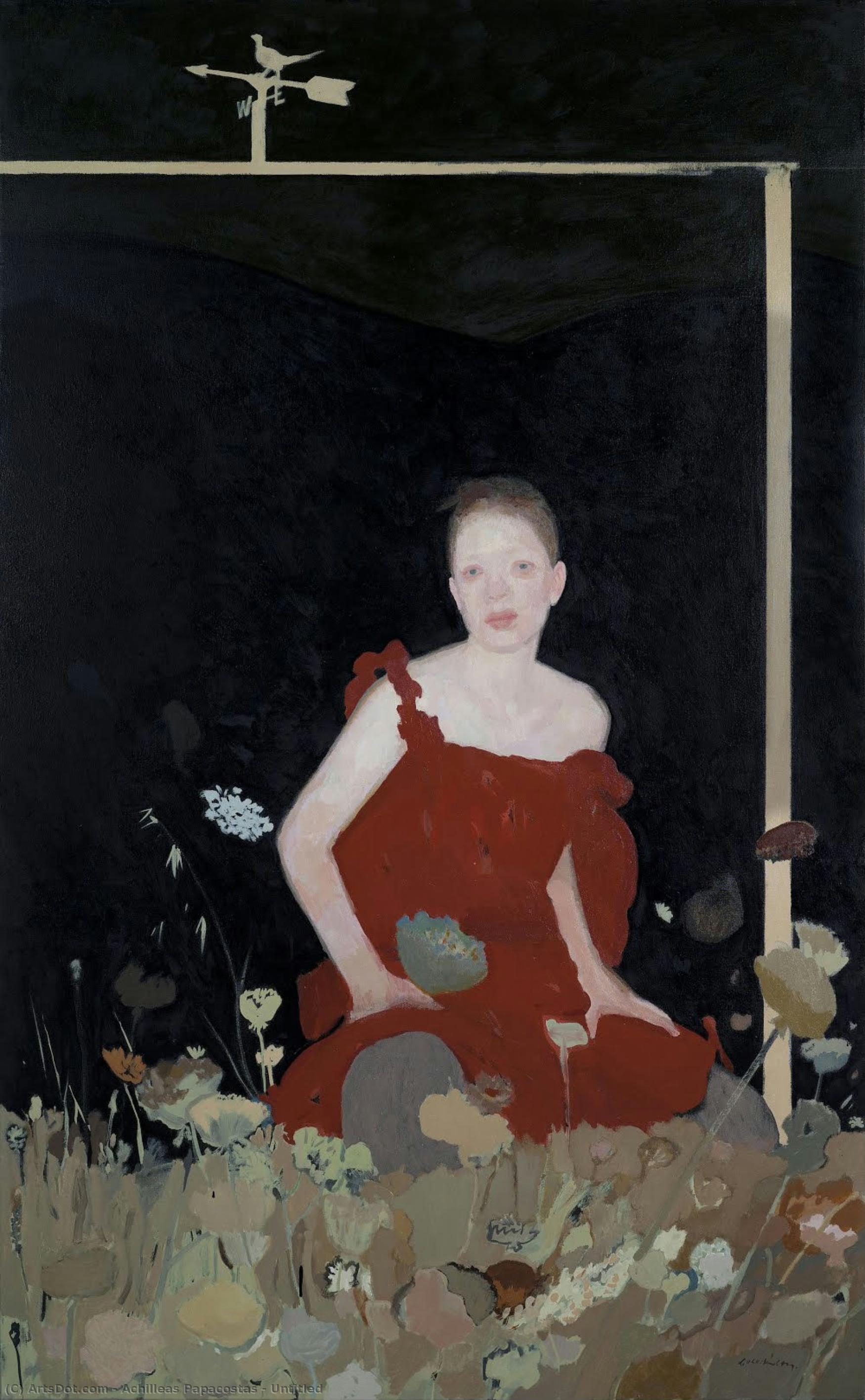 Untitled by Achilleas Papacostas, painted by hand in oil on linen