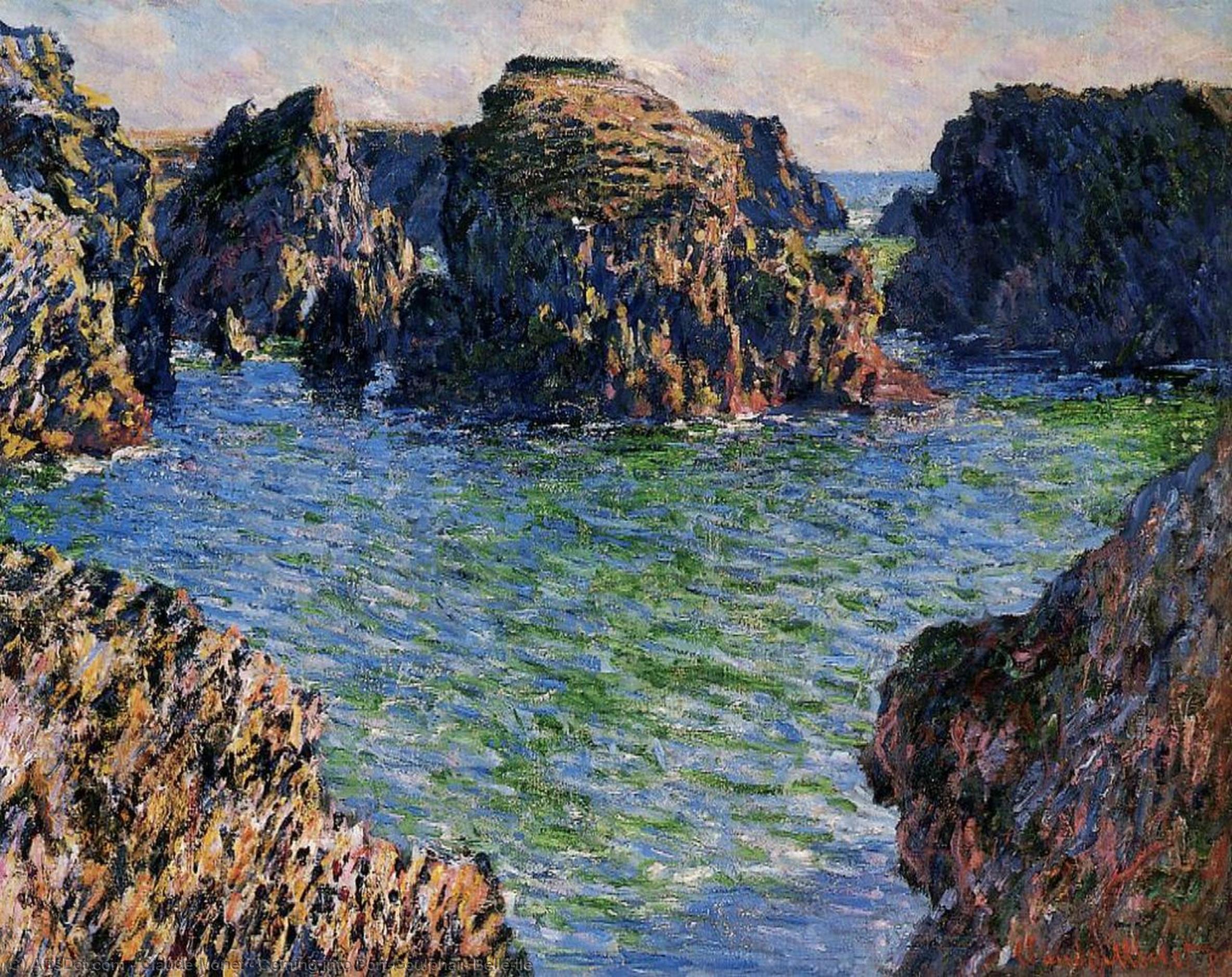 Coming Into Port-goulphar, Belle-ile — Клод Моне