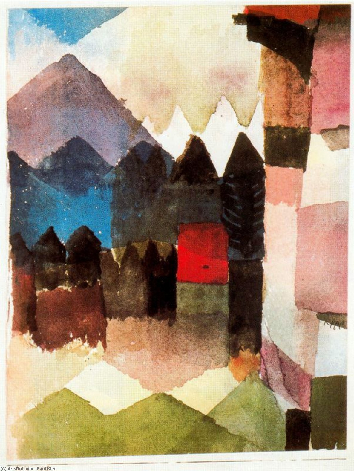 Foehn In The Garden Of Marc — Paul Klee