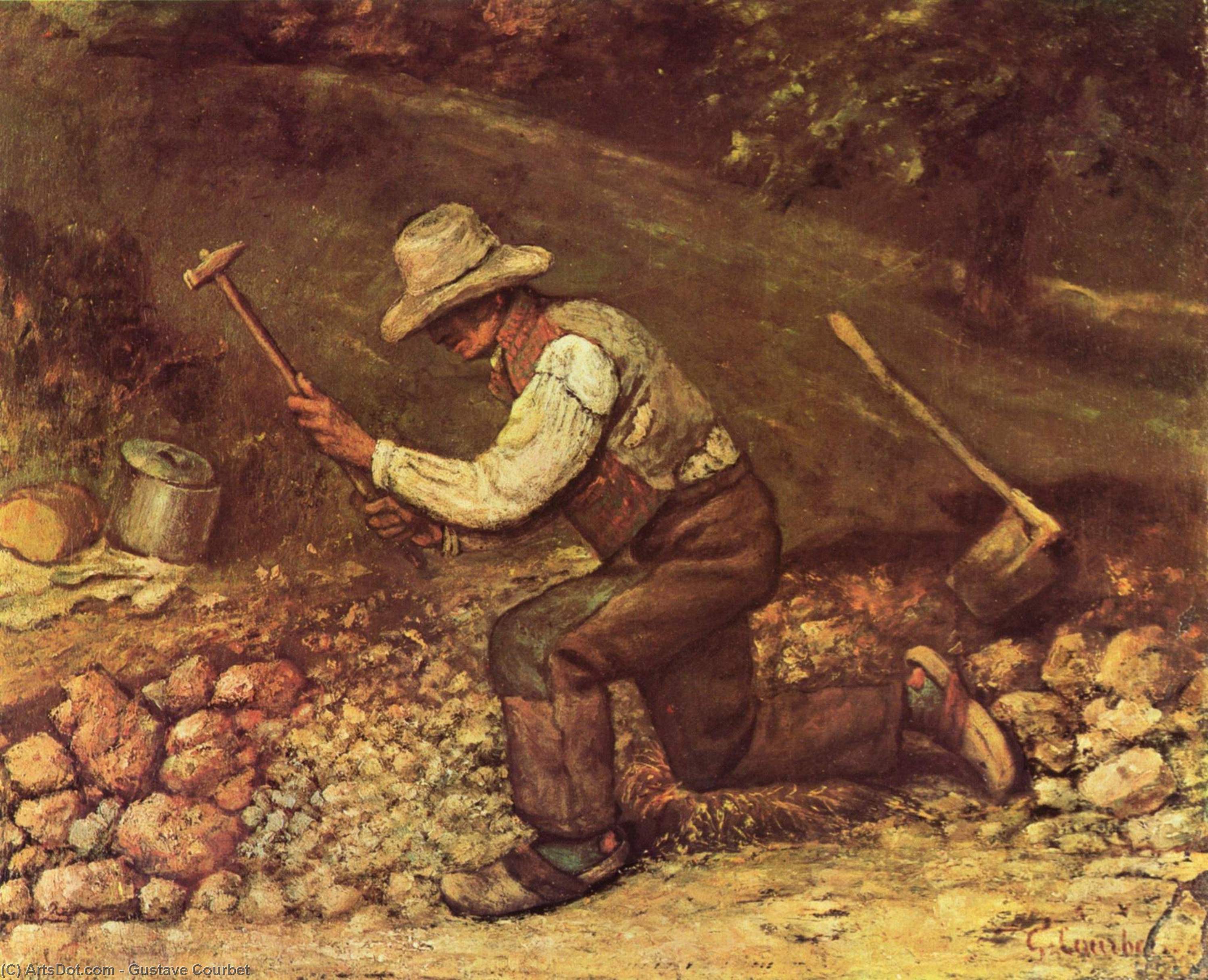 Taşı Çıkarıcı — Gustave Courbet