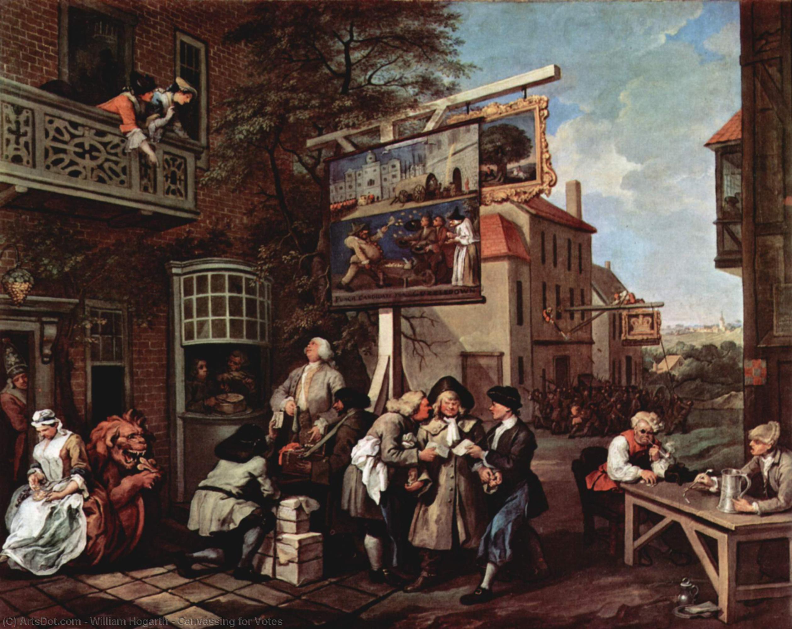 Canvassing For Votes — William Hogarth