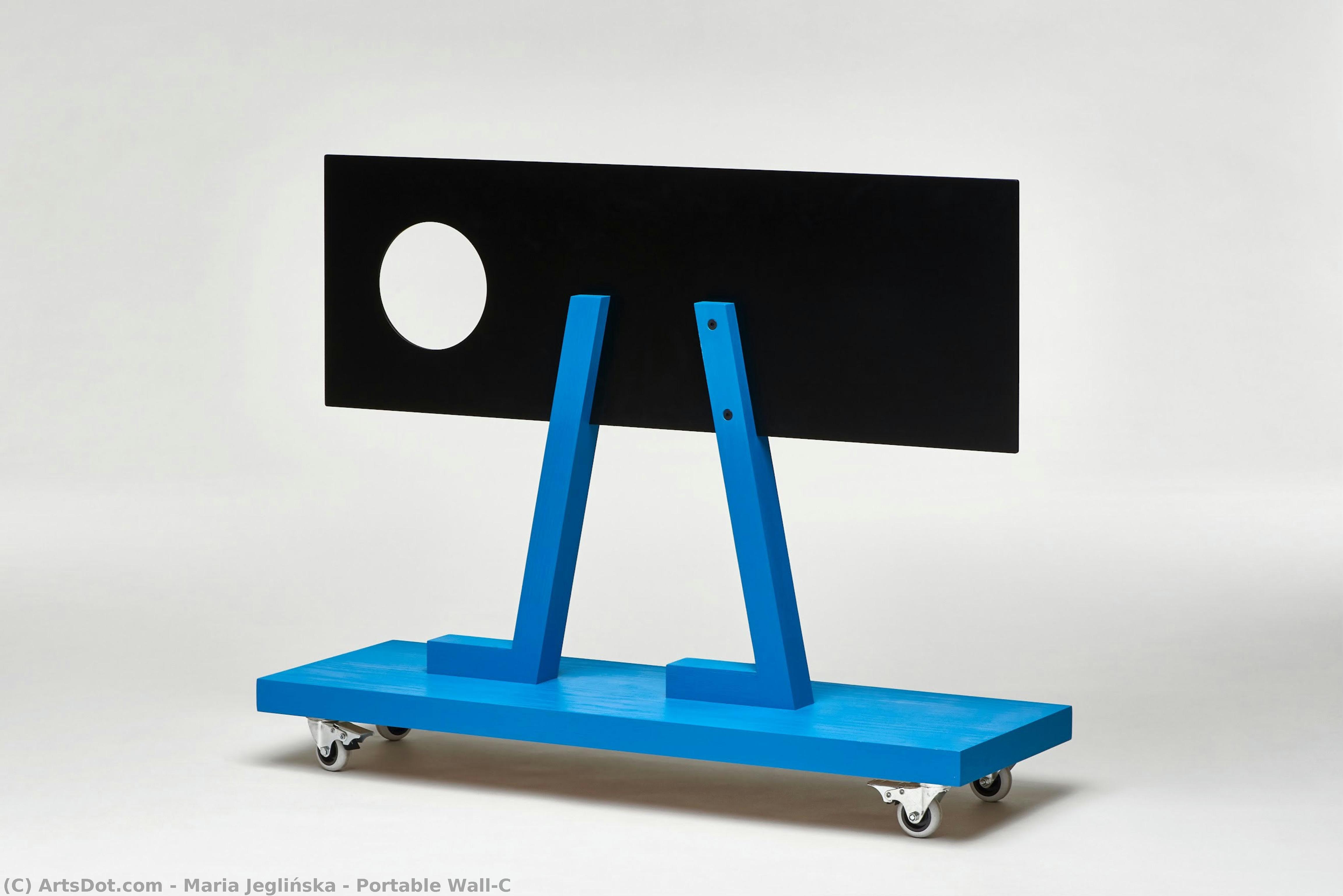 Portable Wall-C by Maria Jeglińska, painted by hand in oil on linen