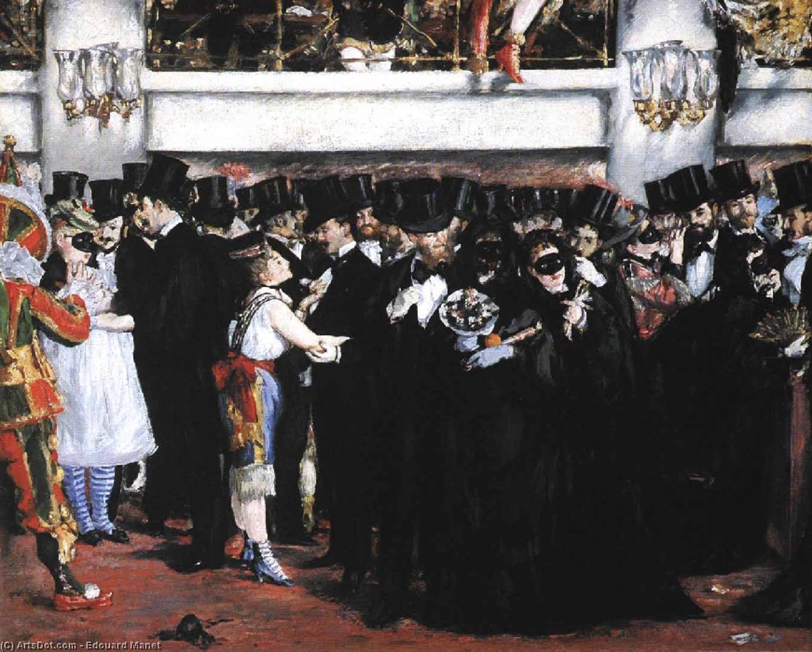 Balul Mascat De La Operă — Édouard Manet