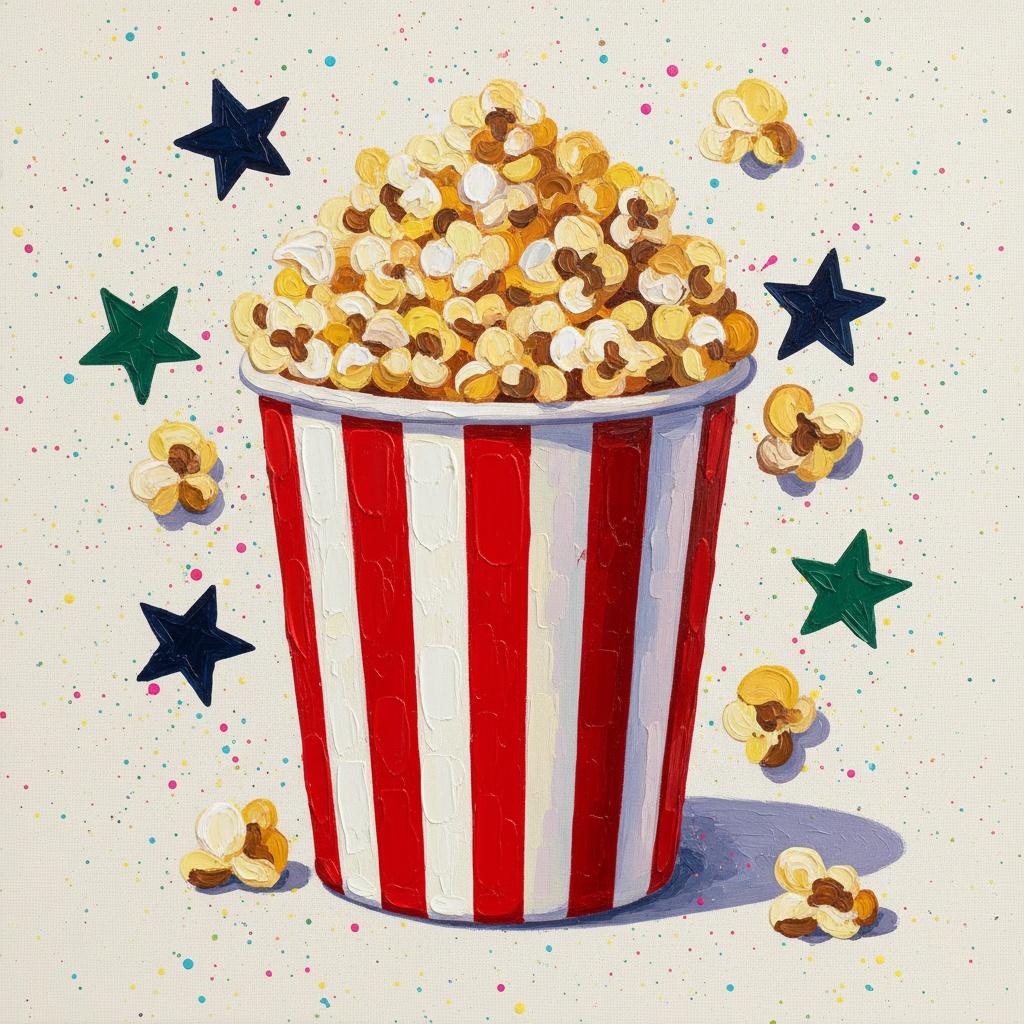 Celestial Kernel Explosion: A Whimsical Symphony Of Red Stripes And Floating Stars — Adrien Cordier