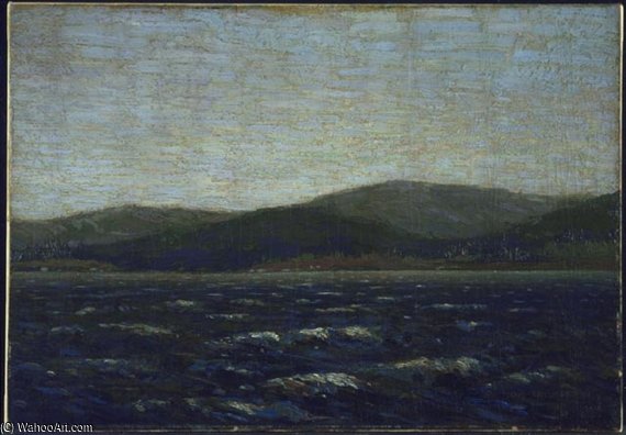 Lake In Algonquin Park by Thomas Clement Thompson, painted by hand in oil on linen