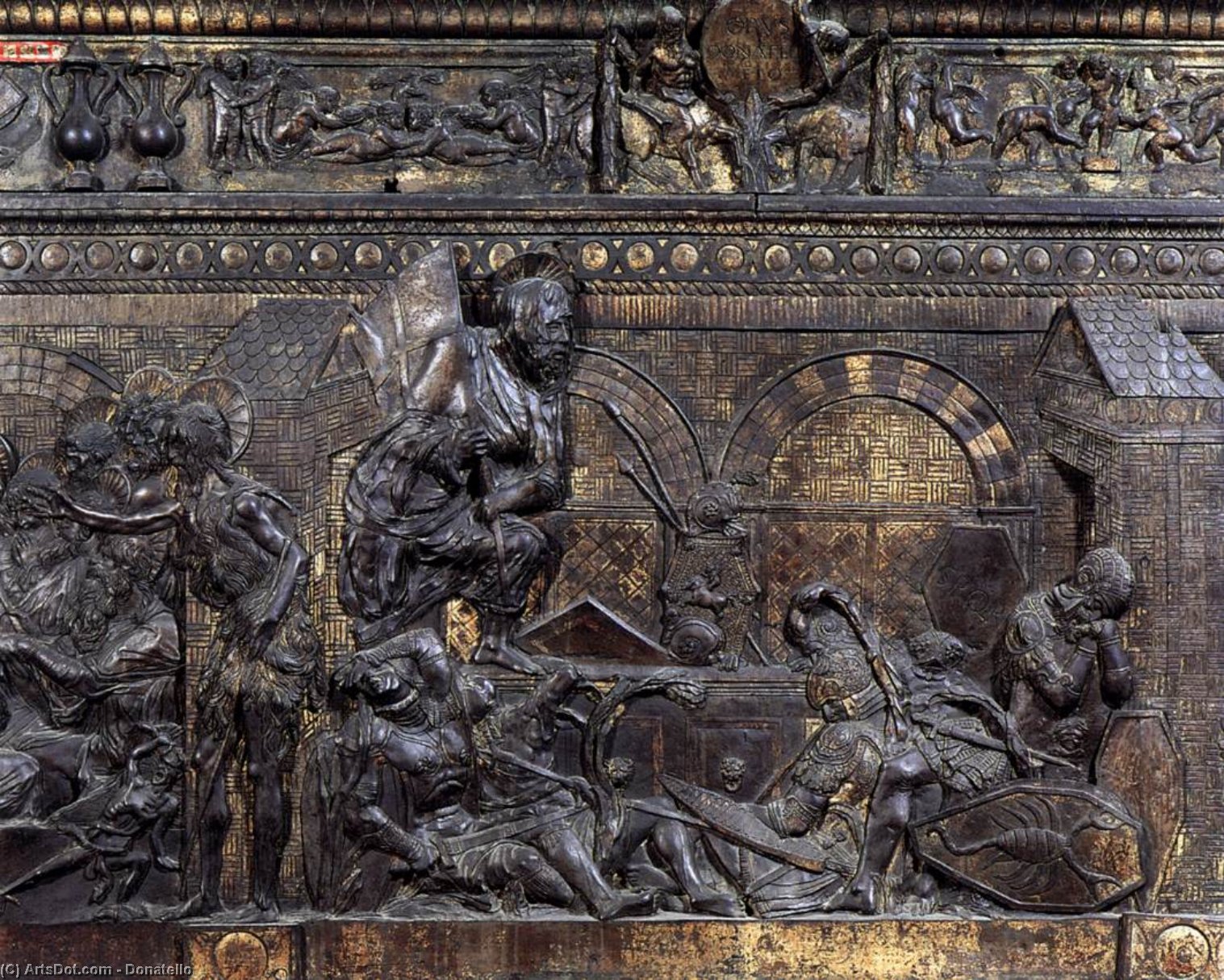 Cristo Davanti A Pilato E Caifa — Donatello