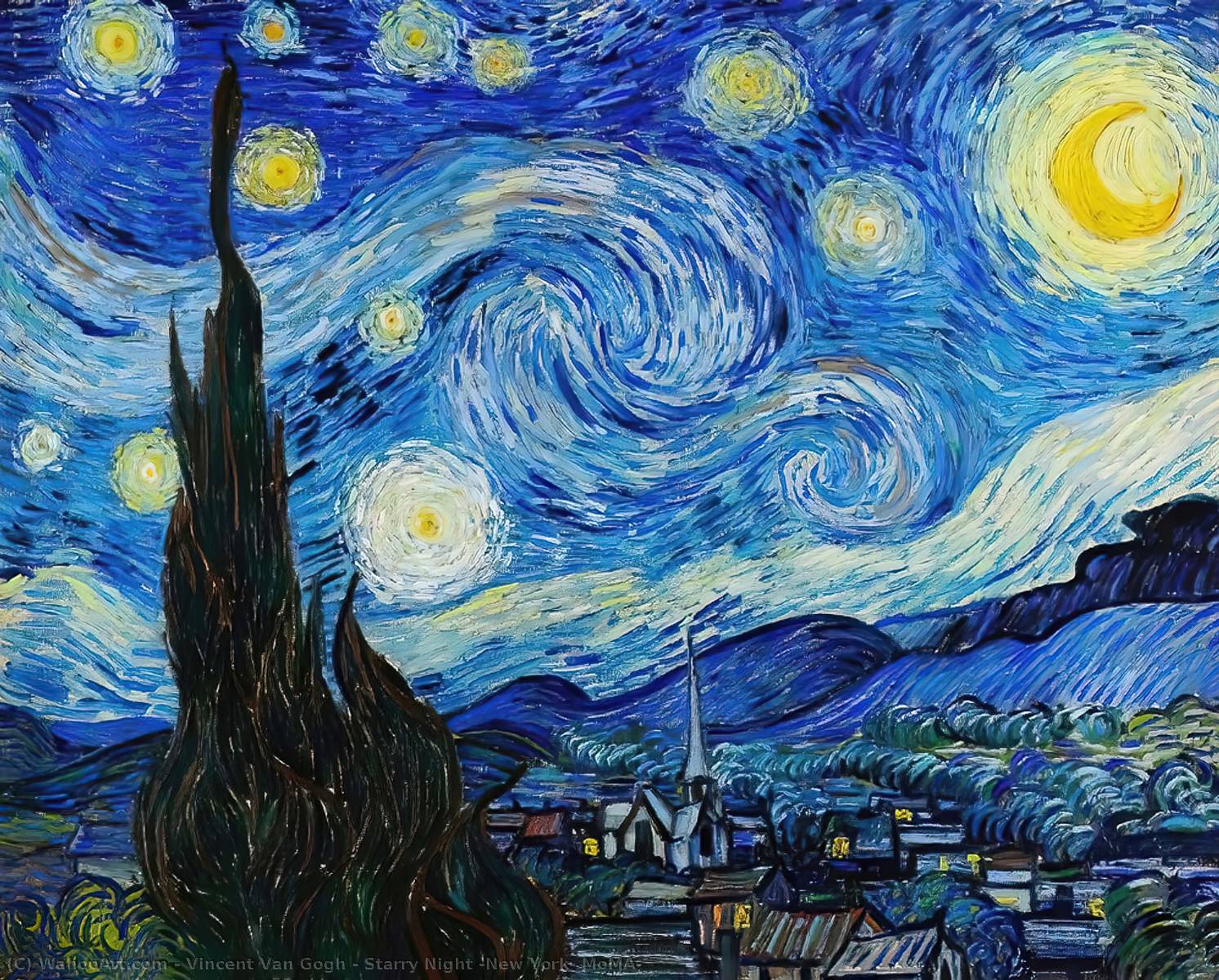 Yıldızlı Gece (new York, Moma) — Vincent Van Gogh
