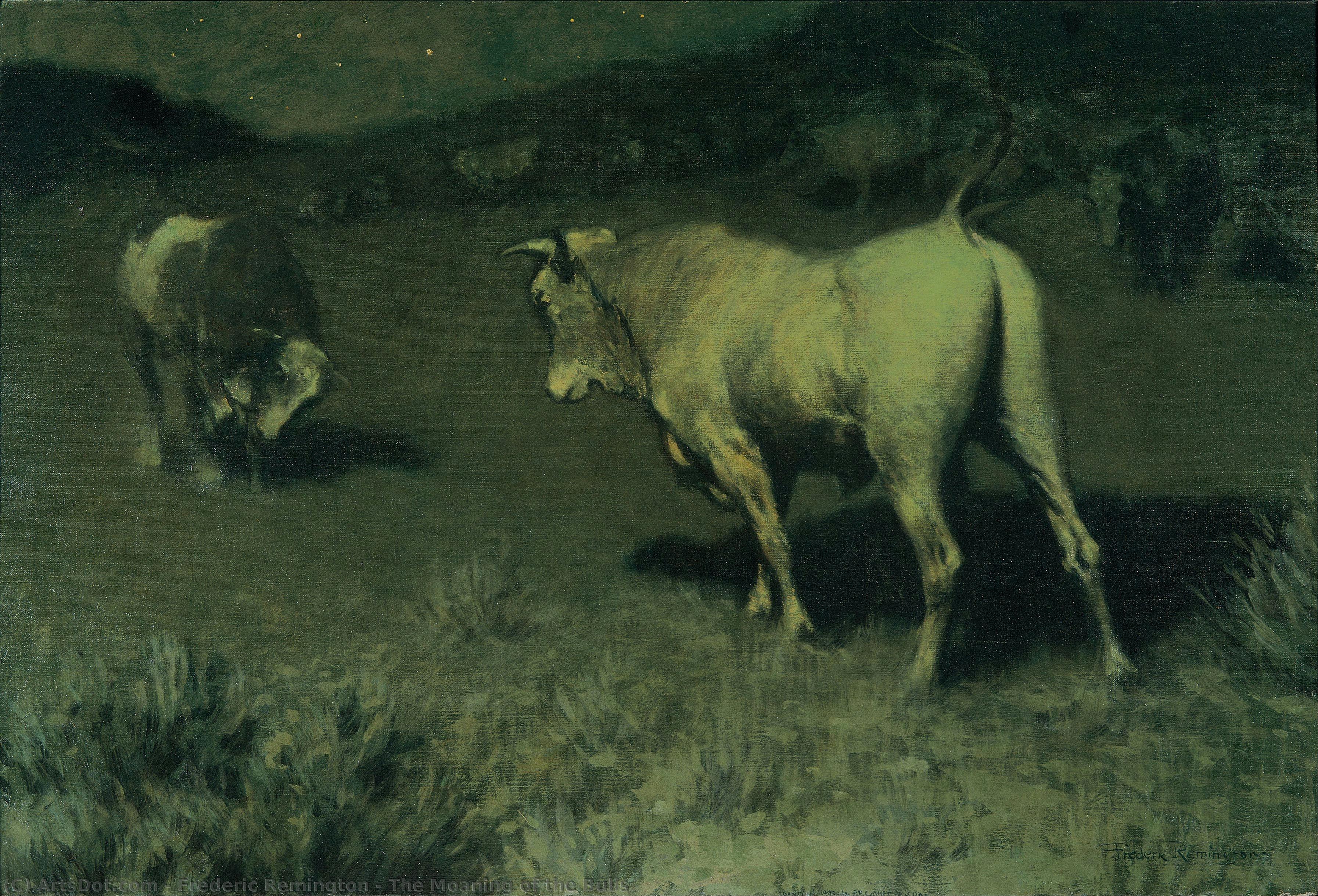 Das Stöhnen Der Büffel — Frederic Remington