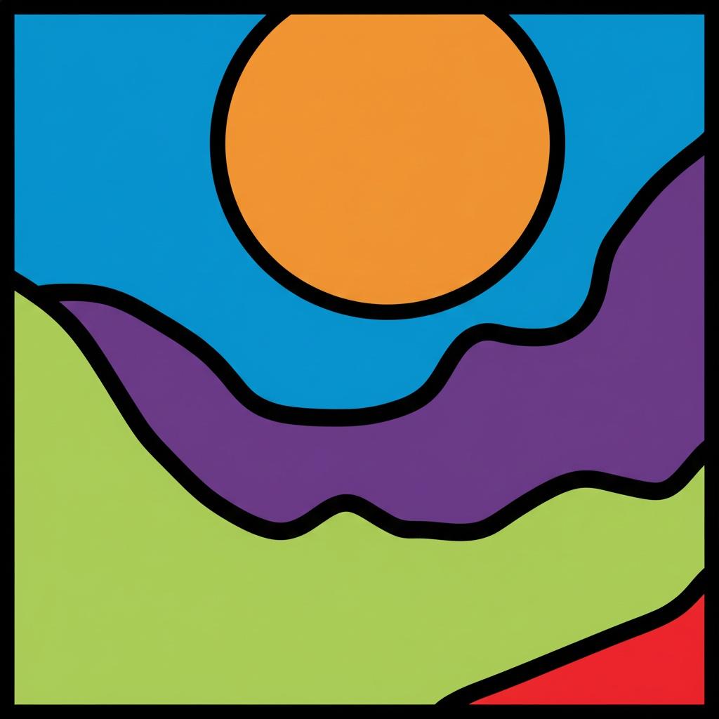 Chromatic Rhythm Of The Solar Horizon In A Singular Abstract Landscape — Caroline Pelletier