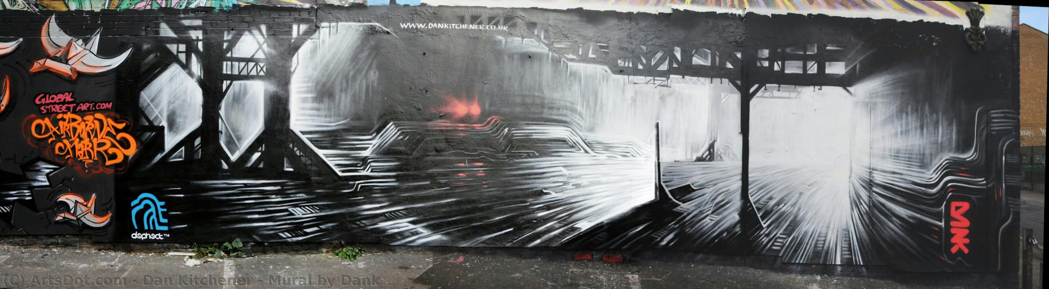Mural by Dank by Dan Kitchener, painted by hand in oil on linen