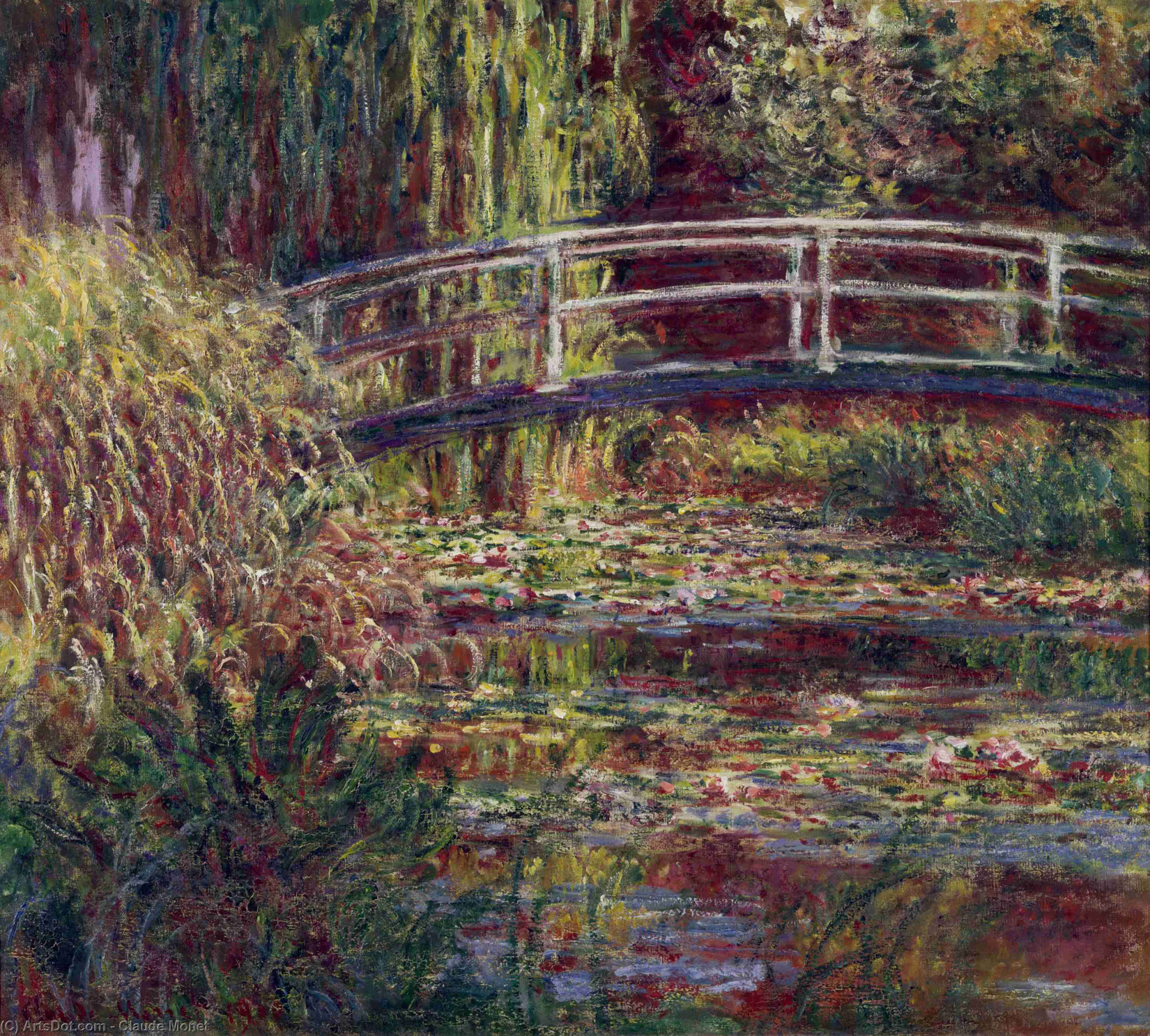 Szőlővirágú Tavó, Rózsaszín Szimfónia — Claude Monet