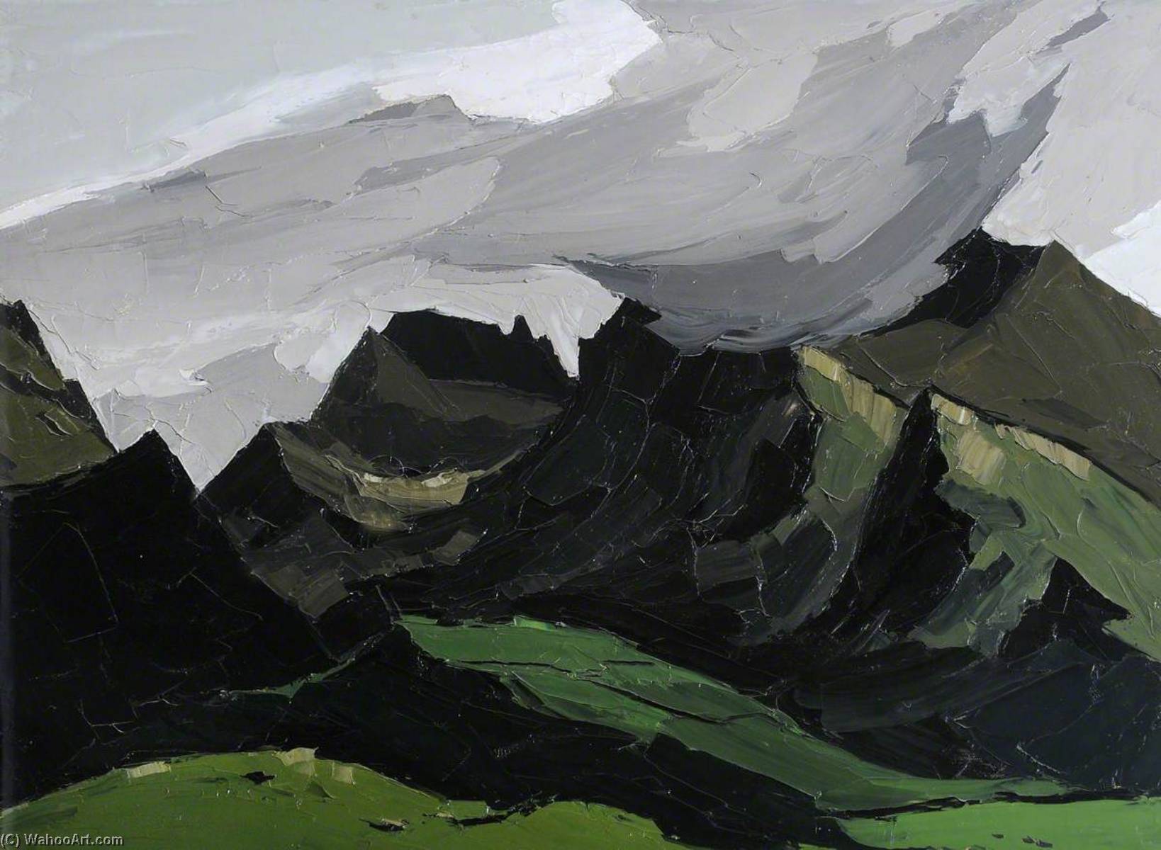 Clouds Above Crib Goch — Kyffin Williams
