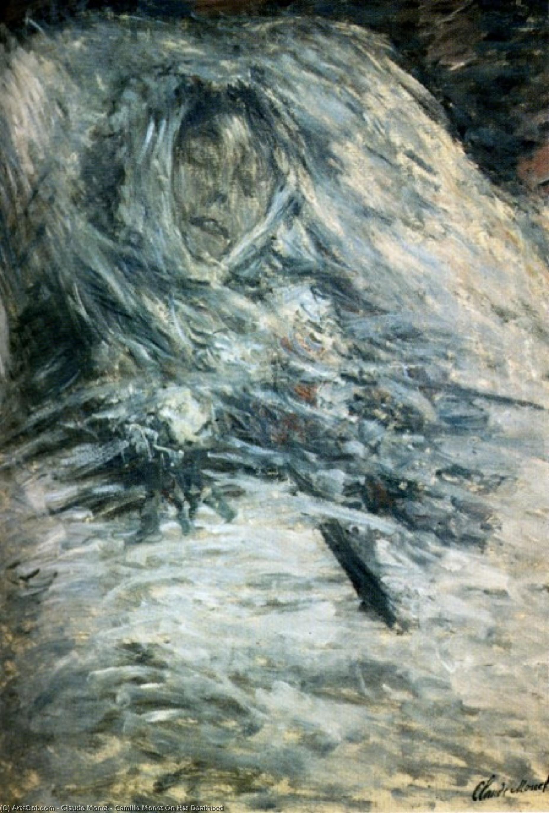 Camille Monet Na Smrteľnej Posteli — Claude Monet