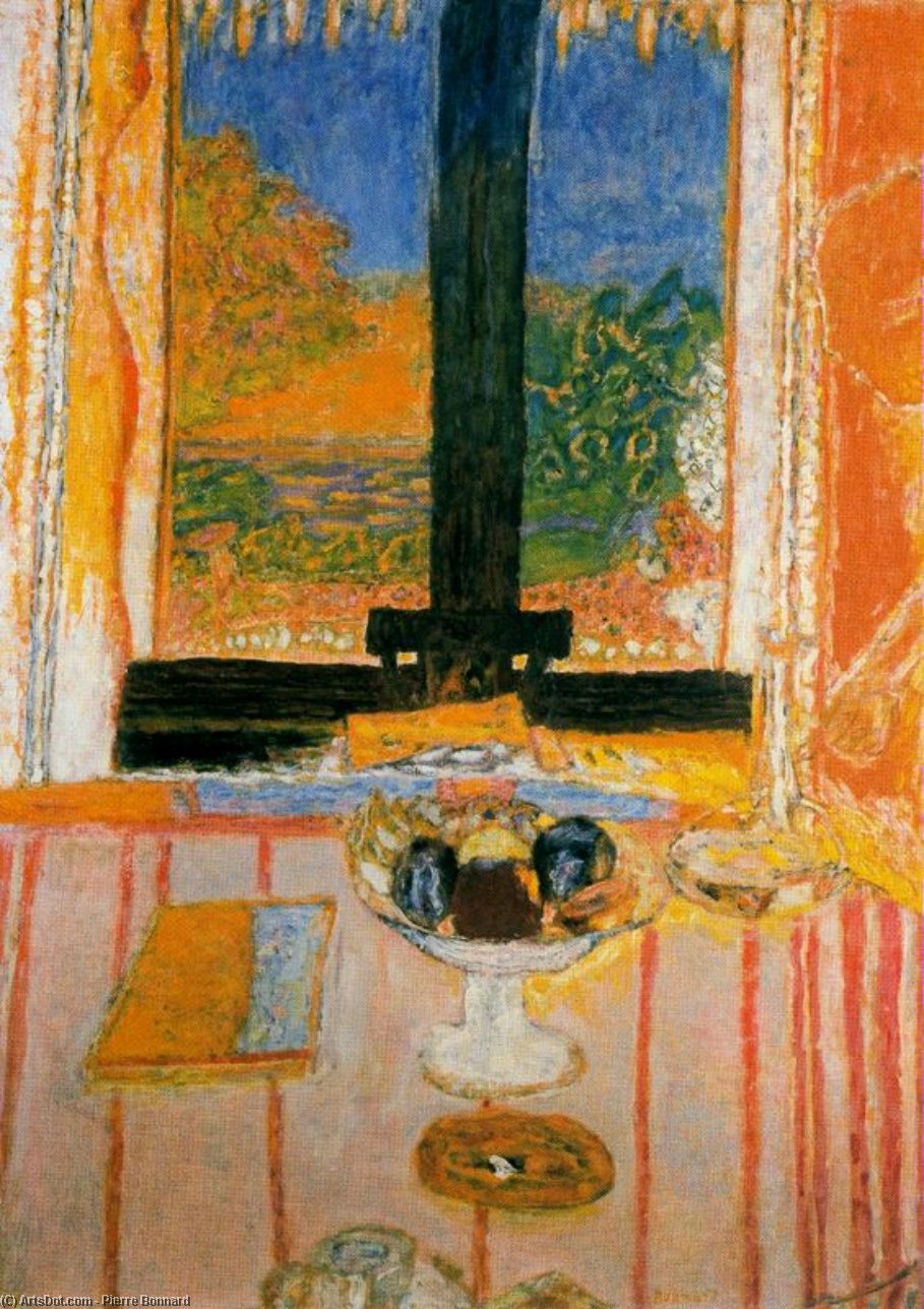 The table by the window avtorja Pierre Bonnard, ročno slikano z oljem na platnu