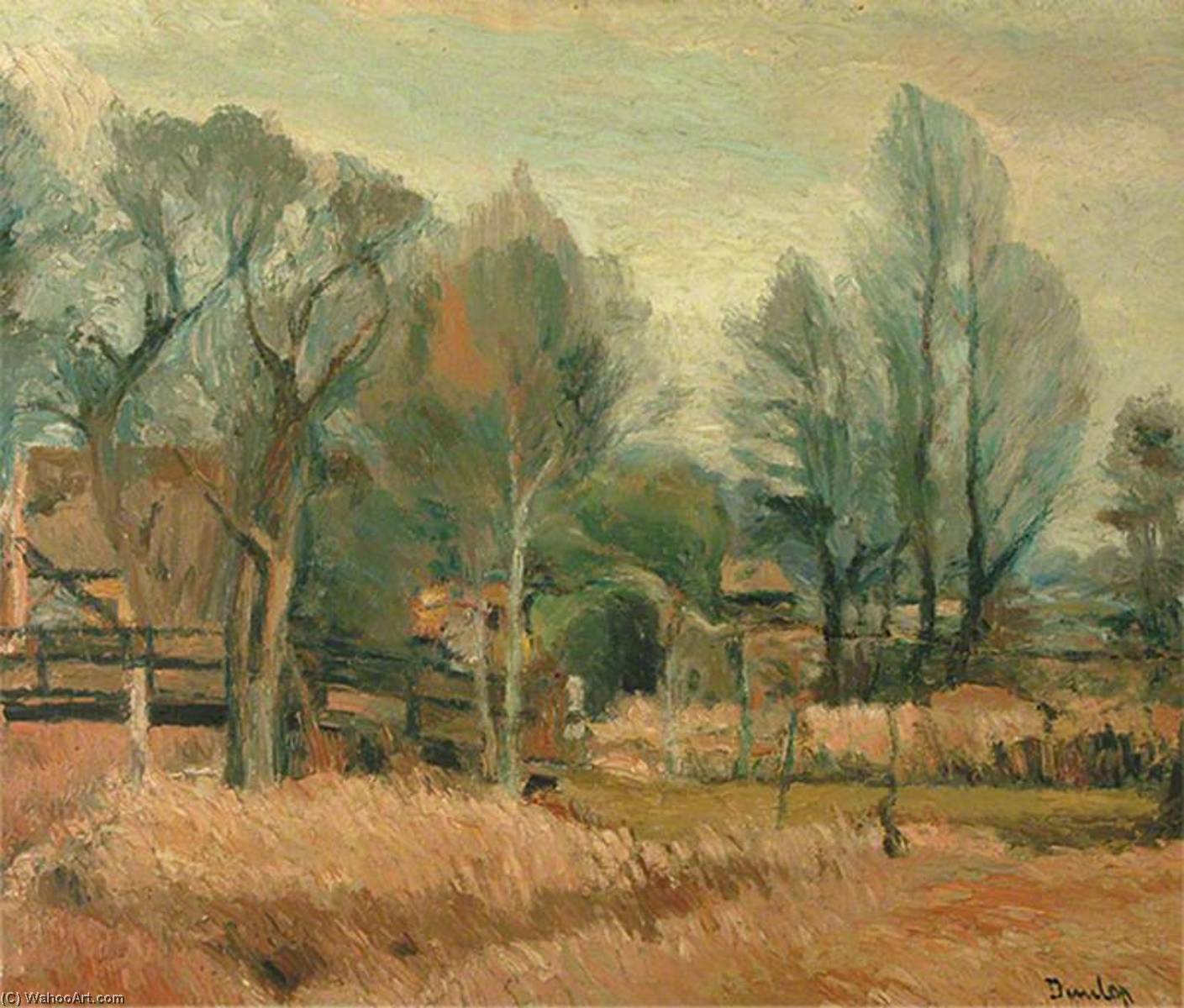 September Landscape by Ronald Ossory Dunlop, painted by hand in oil on linen