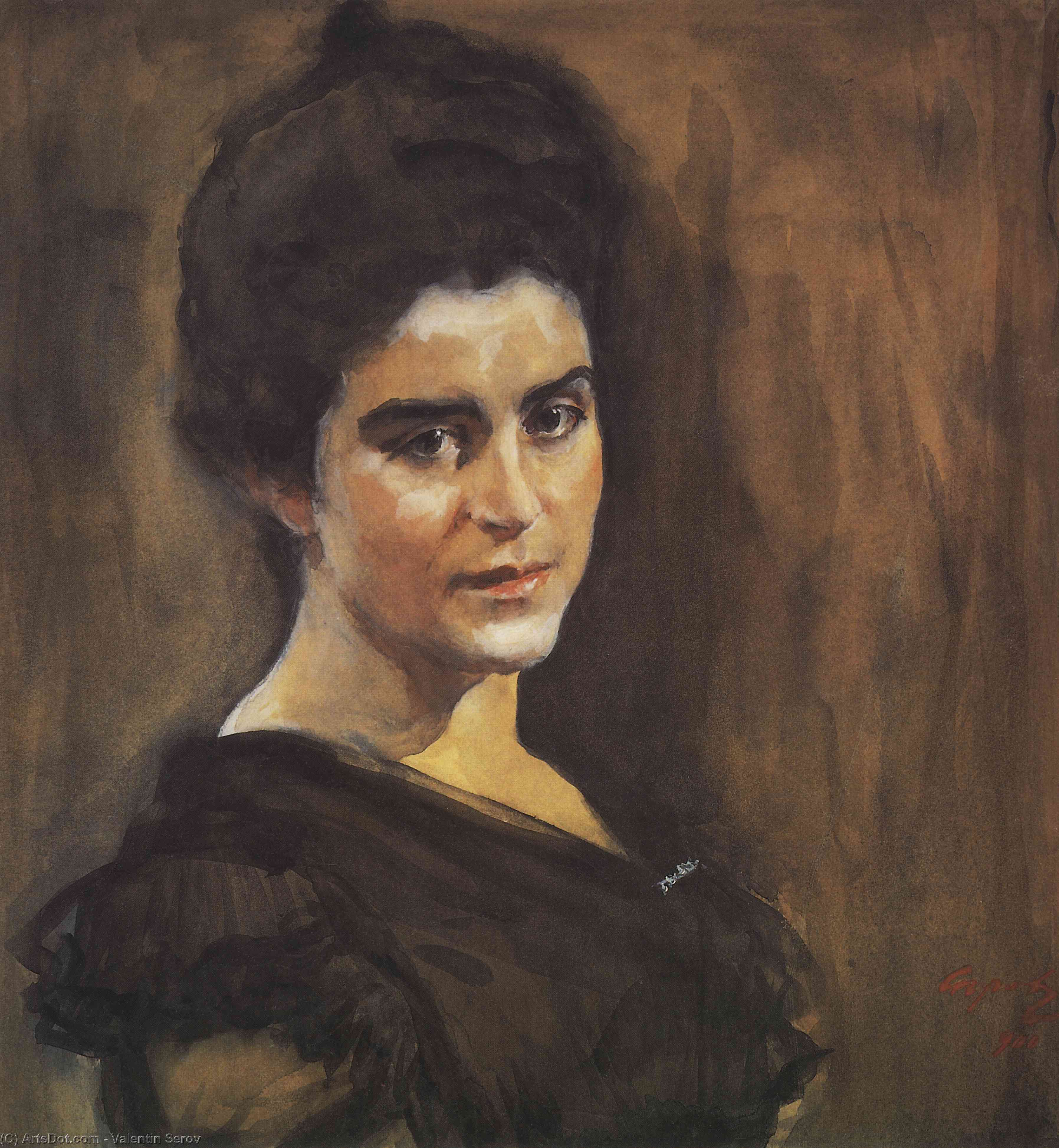 Portrait Of Sophia Dragomirova-lukomskaya — Valentin Serov