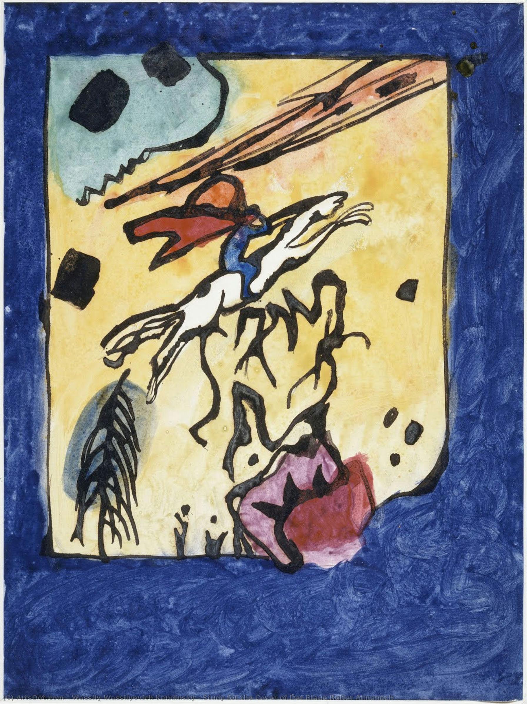 Studio Per La Copertina Dell'almanach Der Blaue Reiter — Wassily Wassilyevich Kandinsky