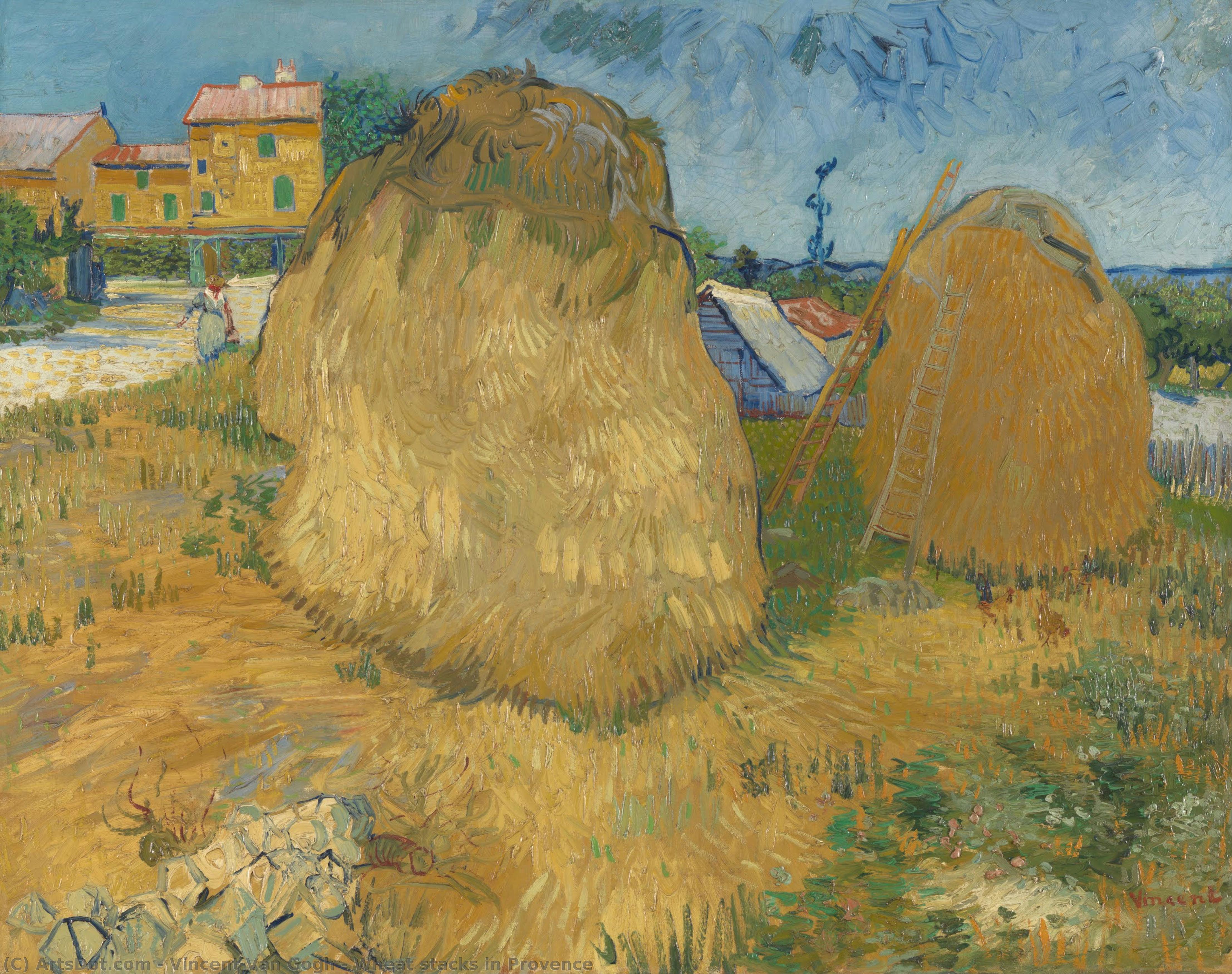 Feixes De Trigo Na Provença — Vincent Willem Van Gogh