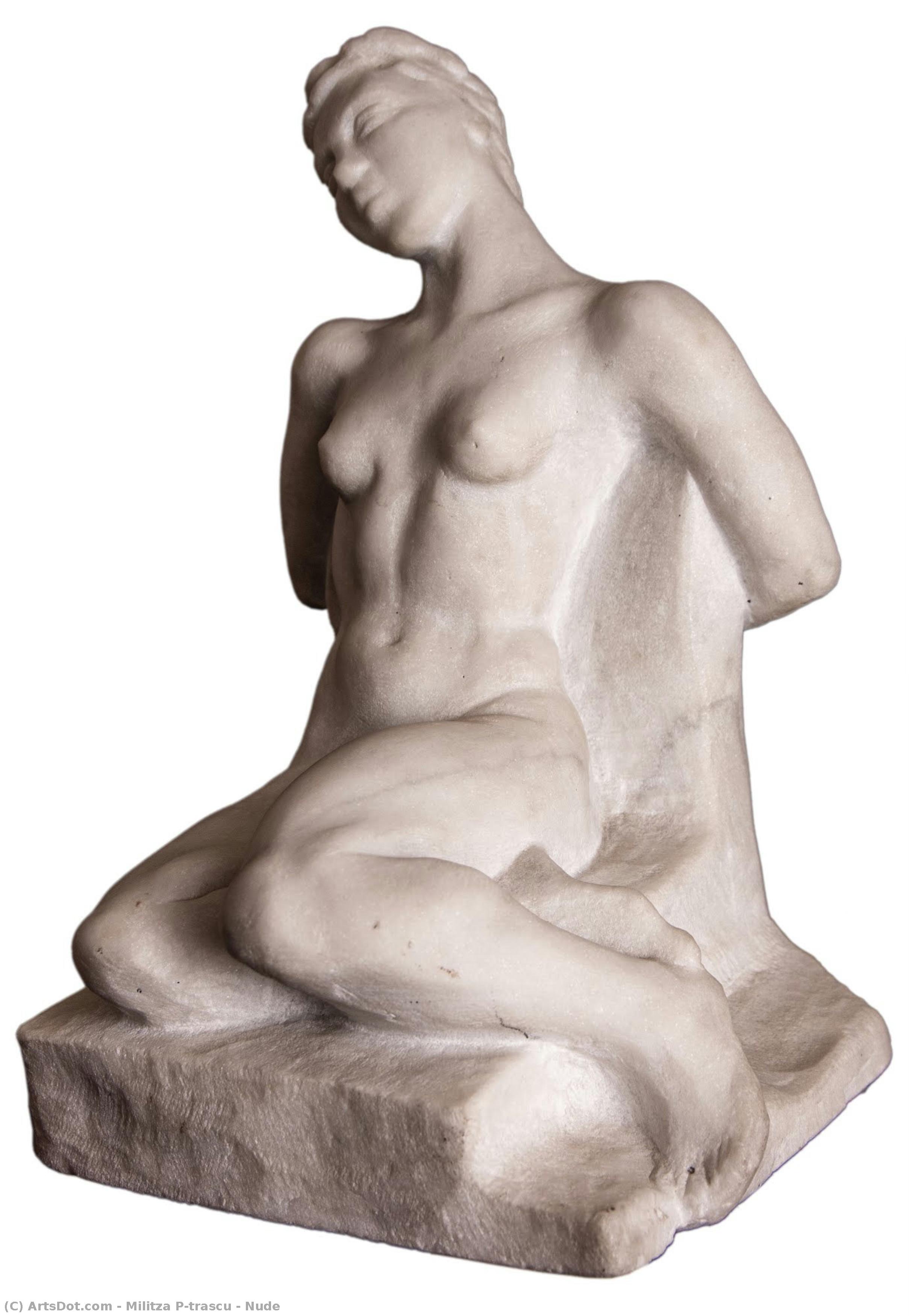 Nude by Milița Petrașcu, painted by hand in oil on linen