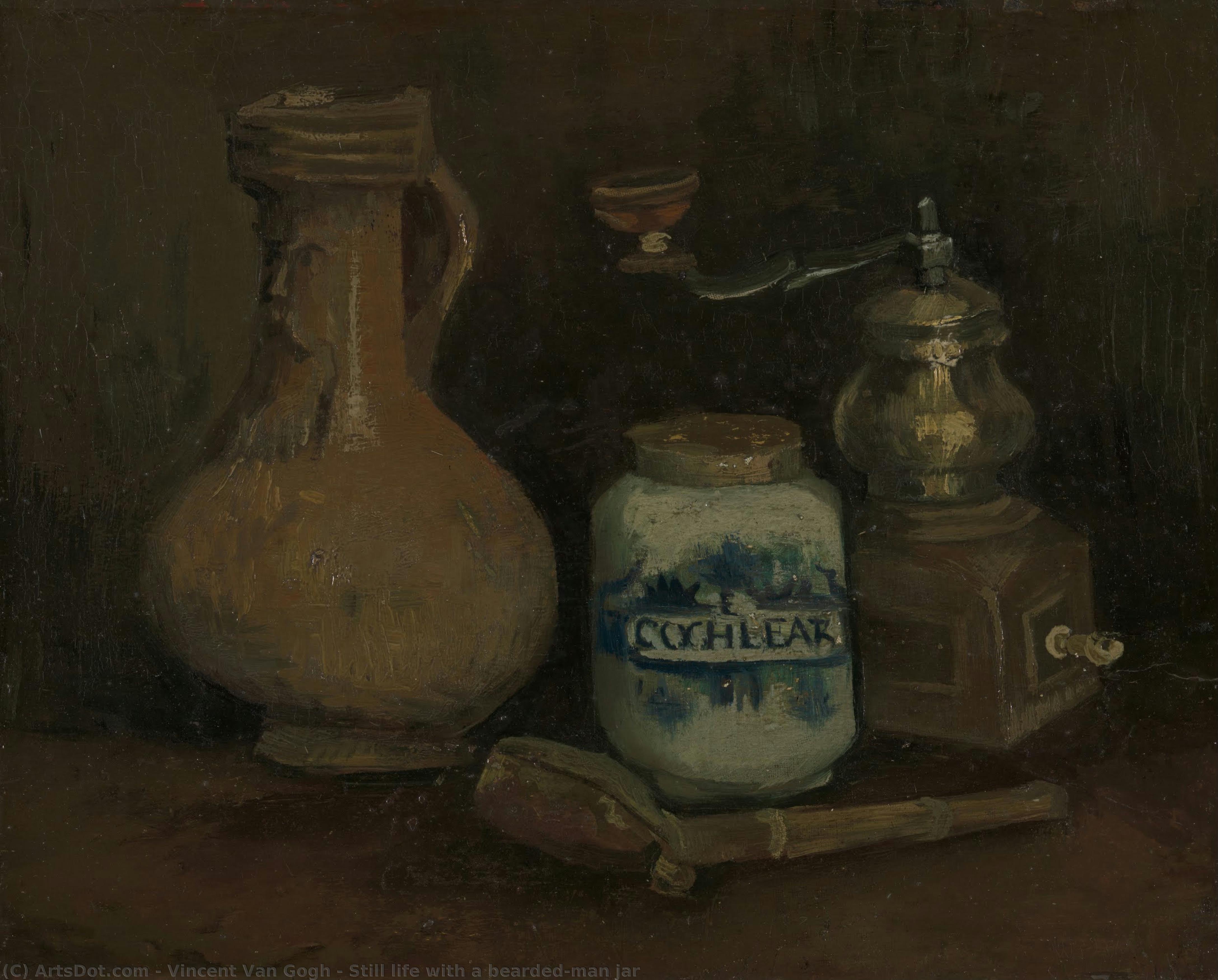 Натюрморт С Ваза С Брадата На Мъж — Vincent Willem Van Gogh