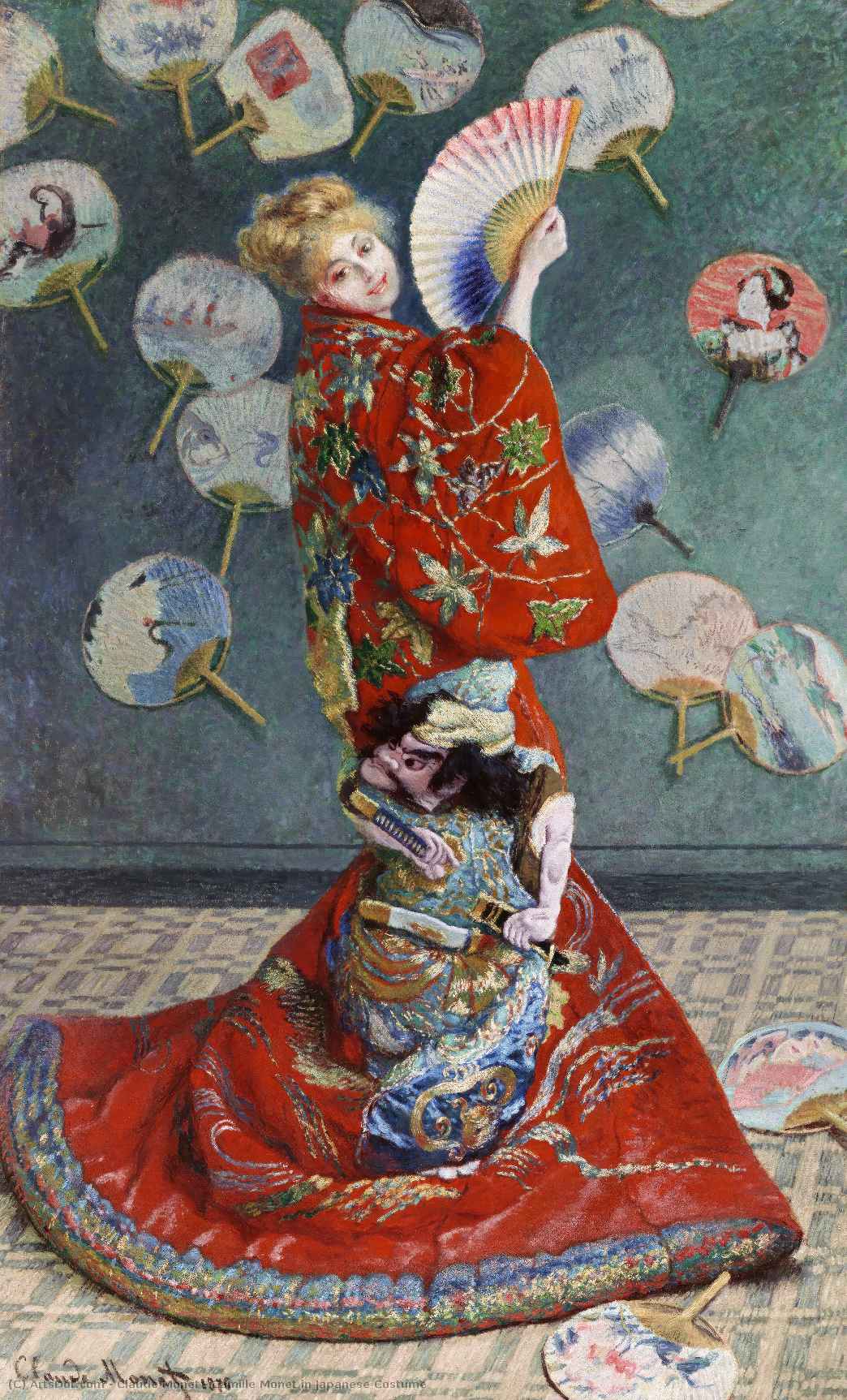 Kamilė Monė Japonišku Kostiumu — Klodas Monė