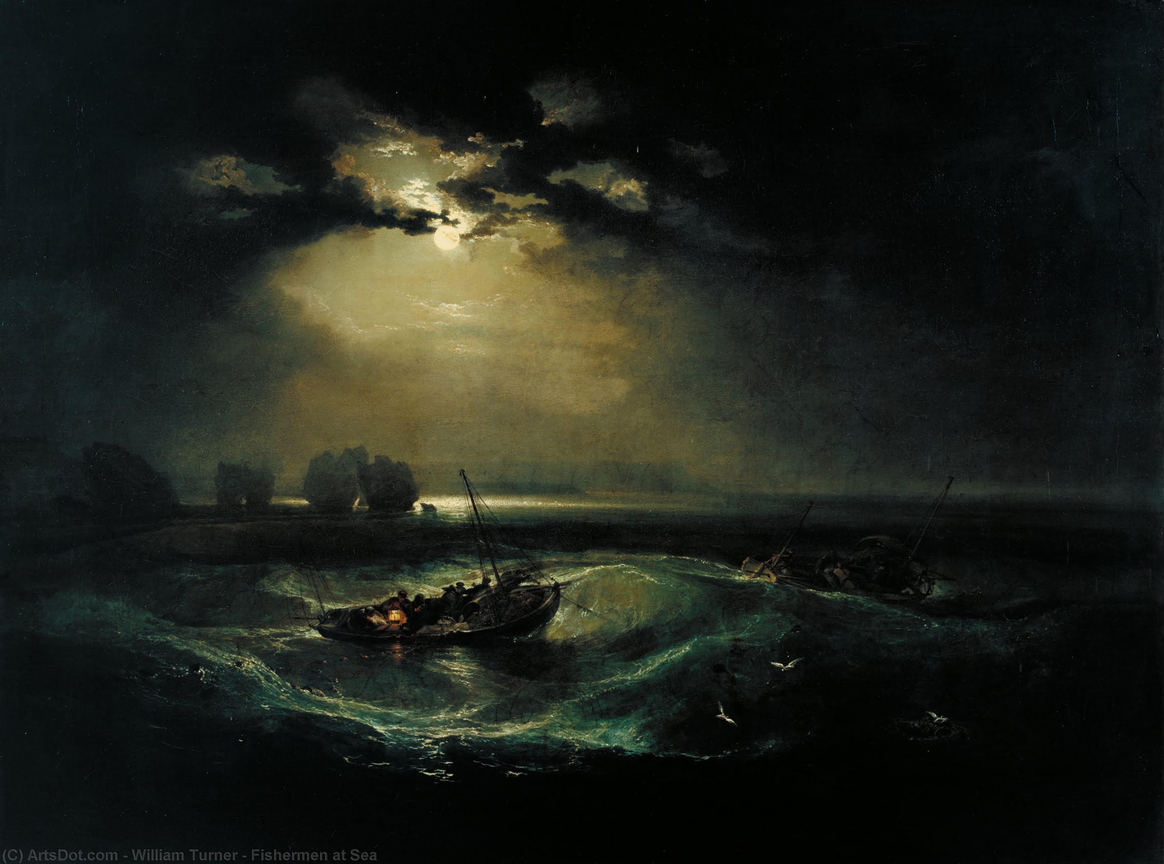 Fishermen At Sea — Јозеф Турнер