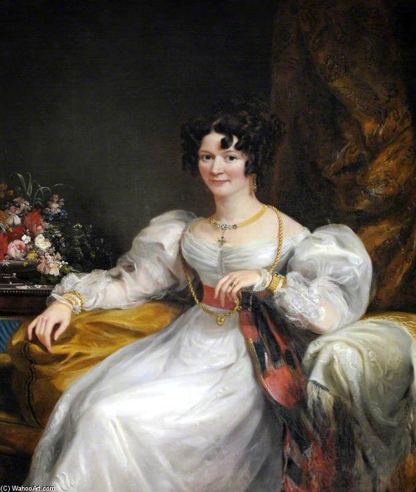 Jane Whittaker by Ramsay Richard Reinagle, painted by hand in oil on linen