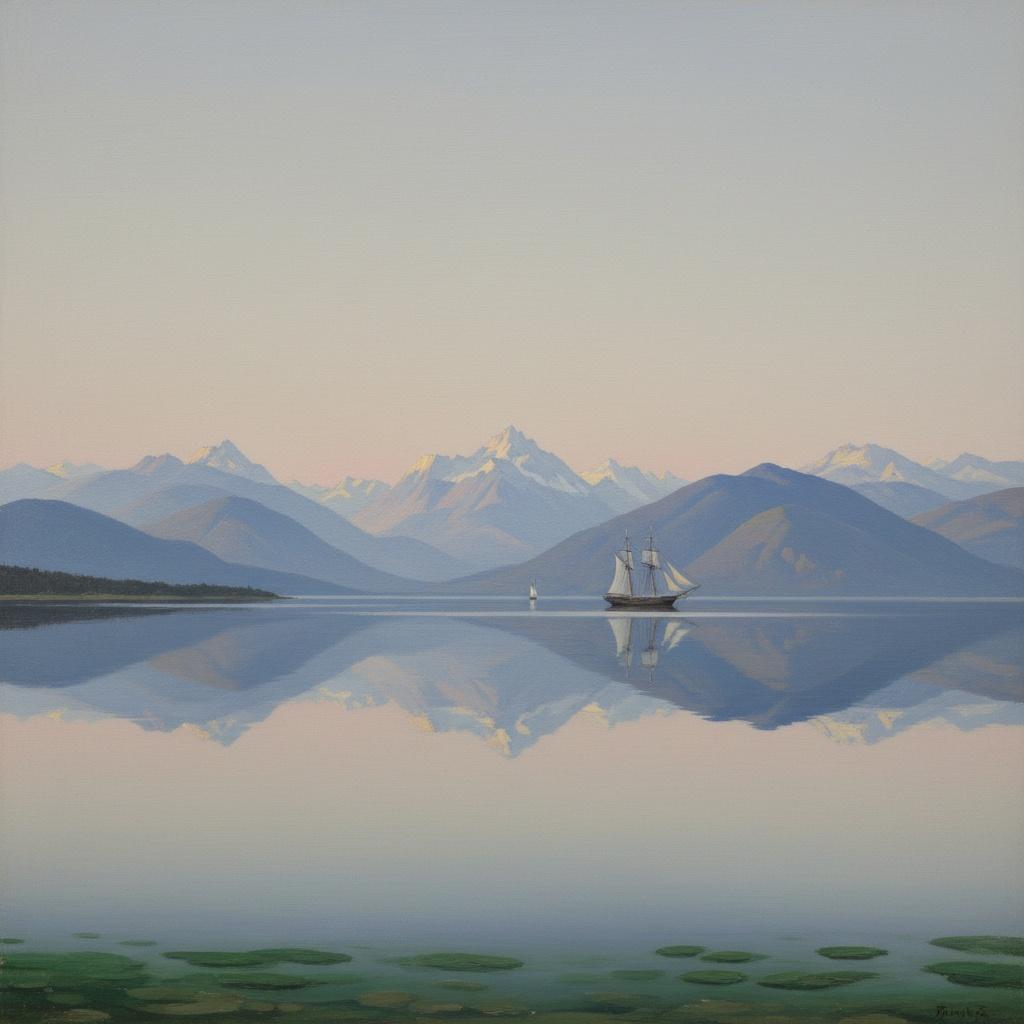 Ethereal Stillness: The Silent Passage Through Glacial Mirrors — Pauline Girard