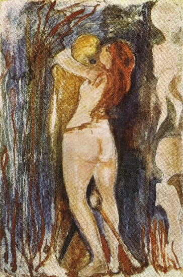 Døden Og Jungfruen — Edvard Munch