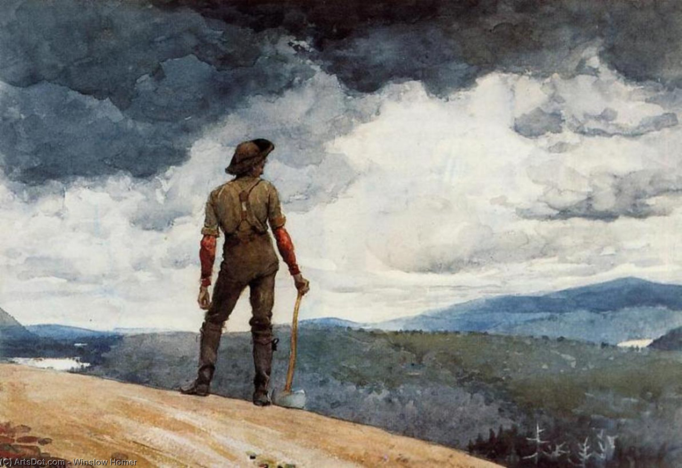 Der Holzhacker — Winslow Homer