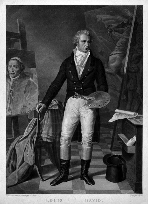 Jacques Louis David In Seinem Atelier — Jacques-louis David