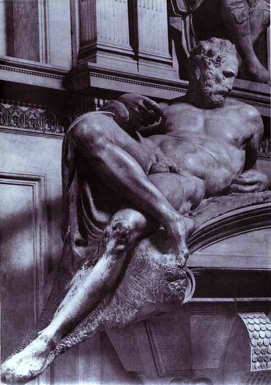 Túmulo De Lorenzo De' Medici (detalhe) — Michelangelo Buonarroti