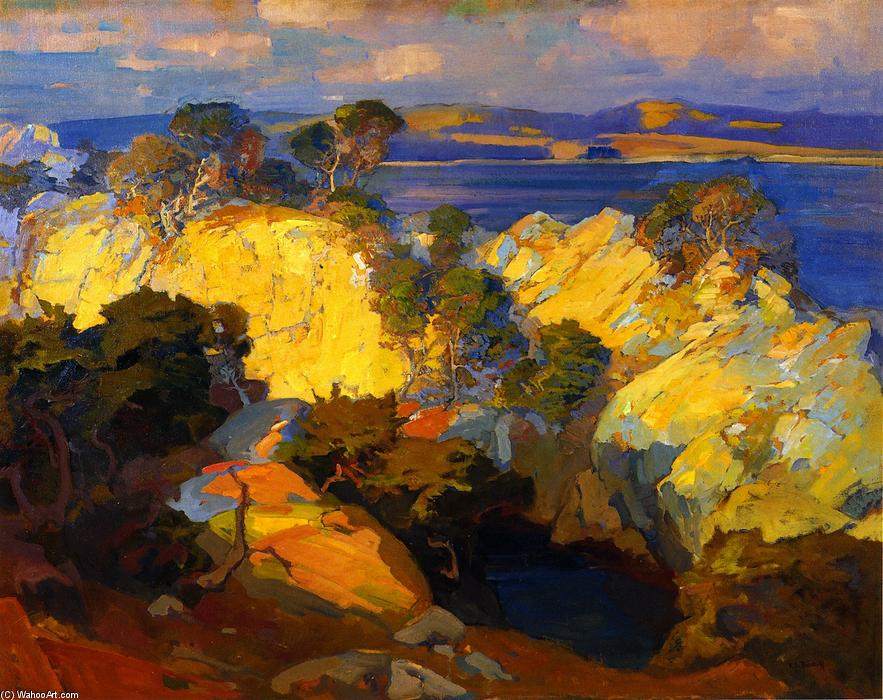 Carmel Coast by Franz Bischoff, painted by hand in oil on linen