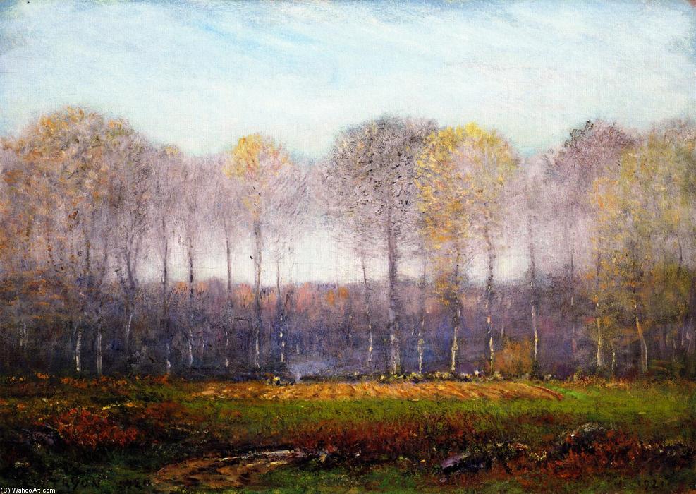 October Morning by Dwight William Tryon, painted by hand in oil on linen
