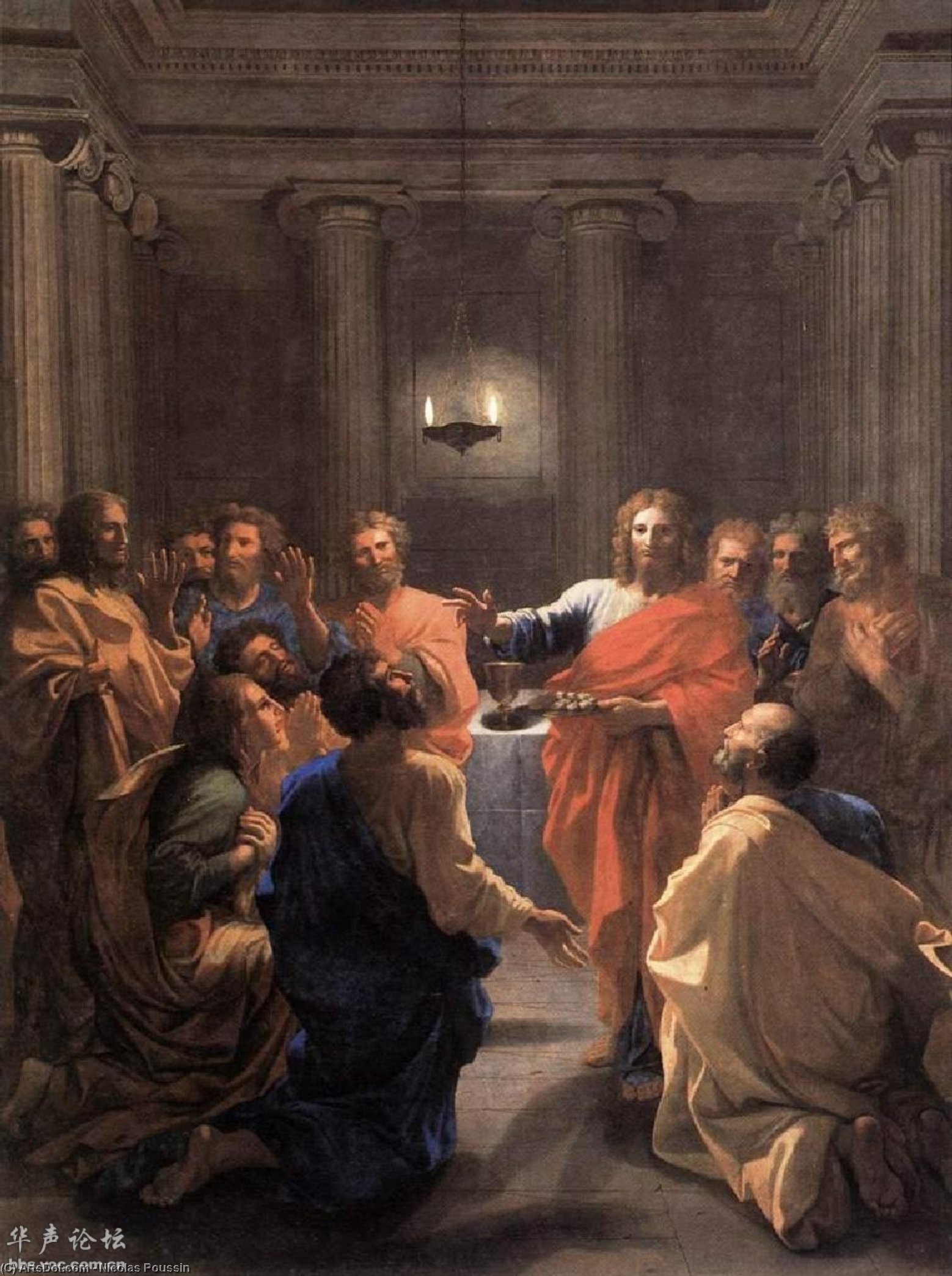 Institusjonen Til Euchaisten — Nicolas Poussin