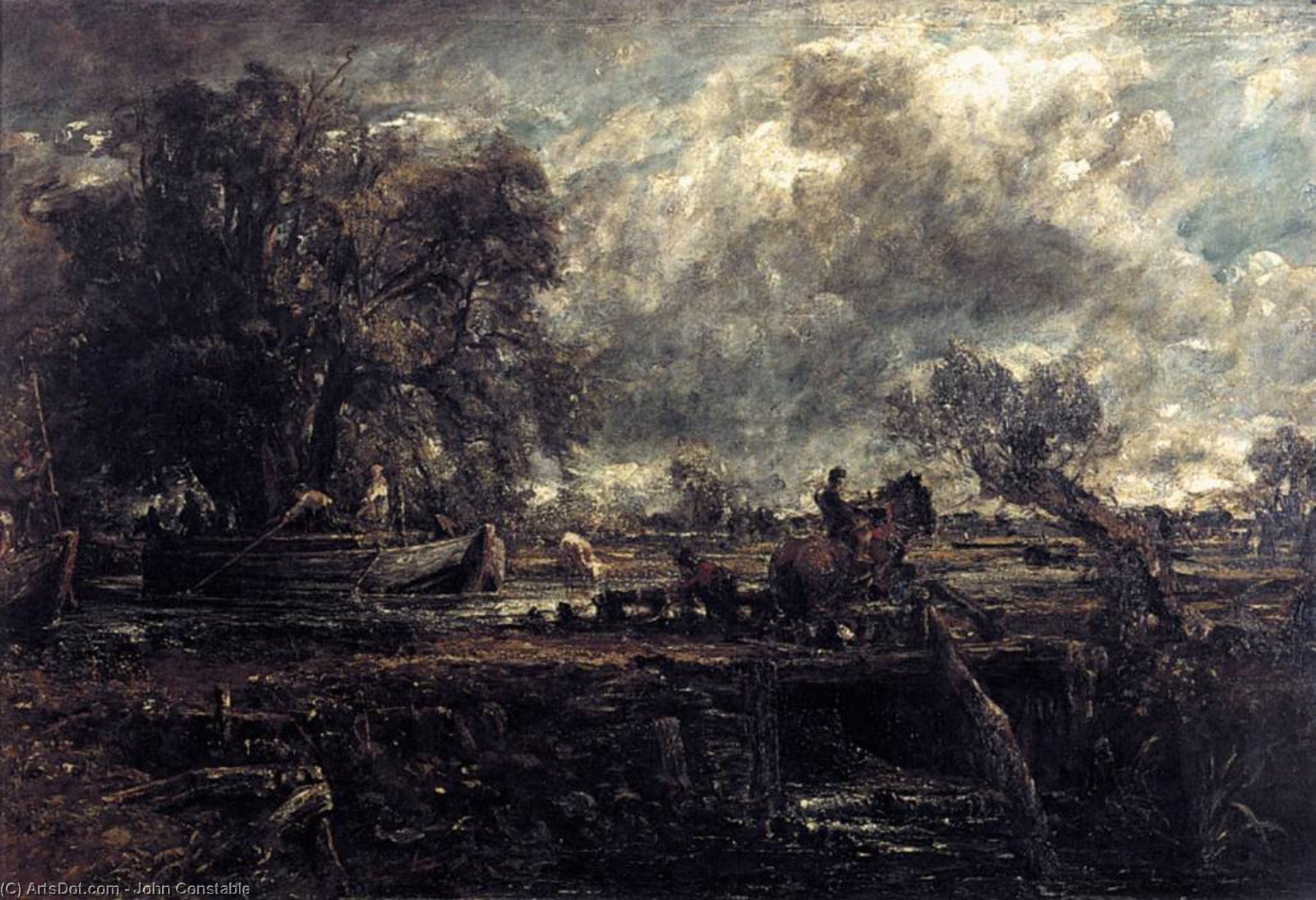 Sketch For The Leaping Horse — Джон Констабл