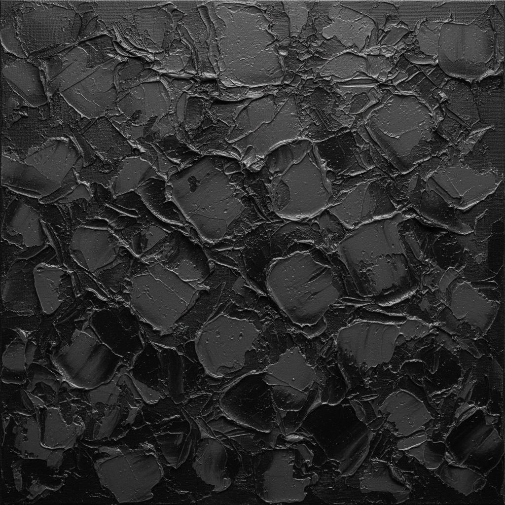 Umbre Monolitice: O Studie Sculpturală În Relief Tectonic De Obsidian Și Adâncime De Cărbune — David Moreau