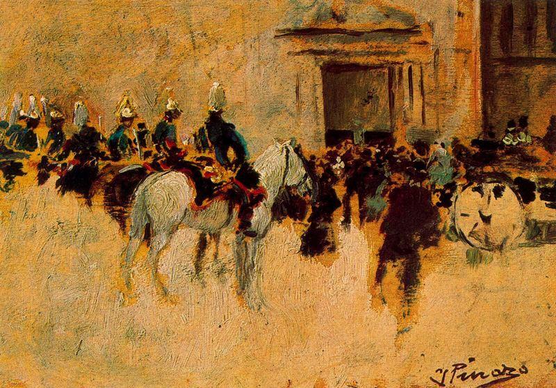 The Mounted Guard — Ignacio Pinazo